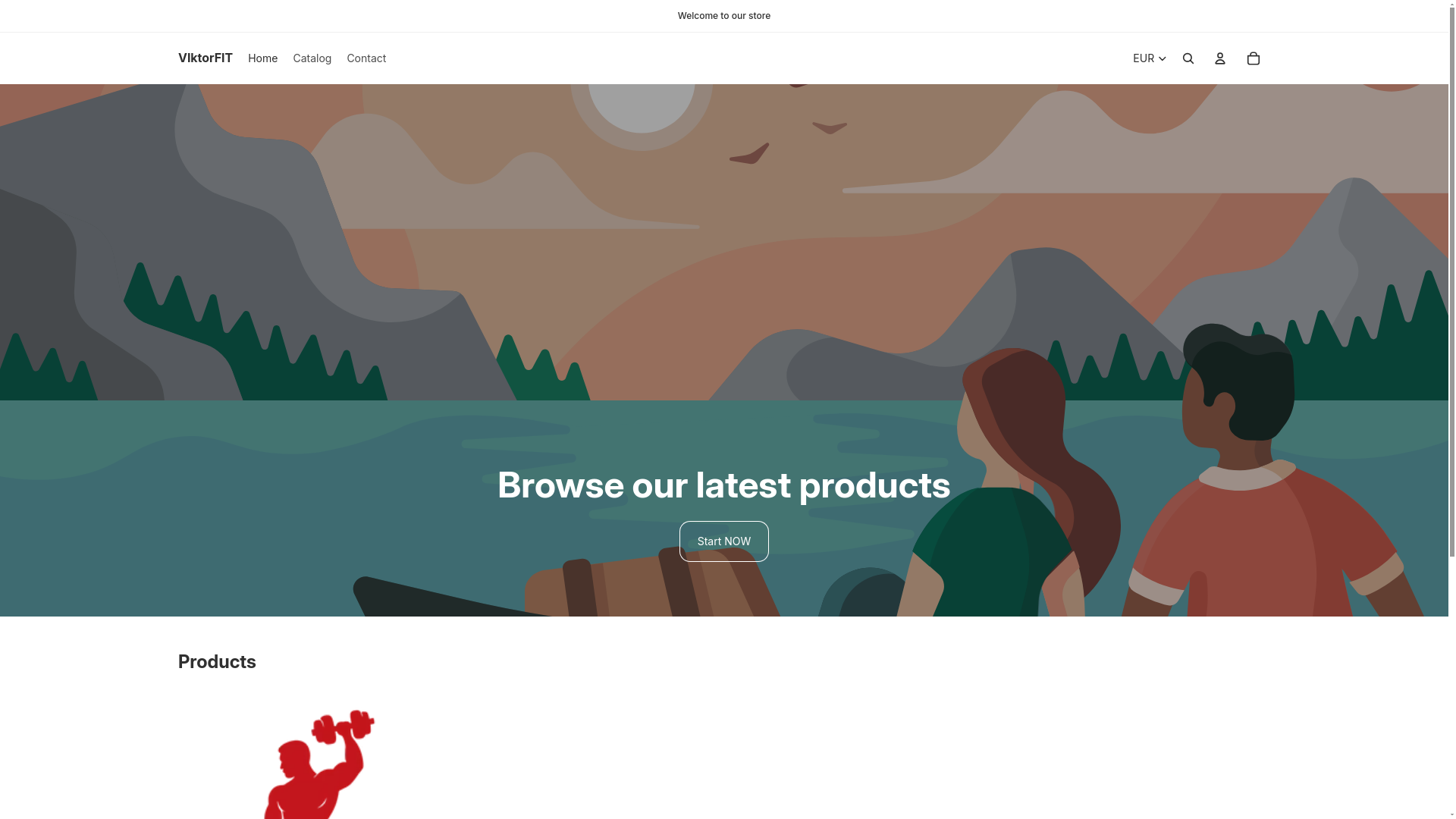 website screenshot of https://viktofit.com/