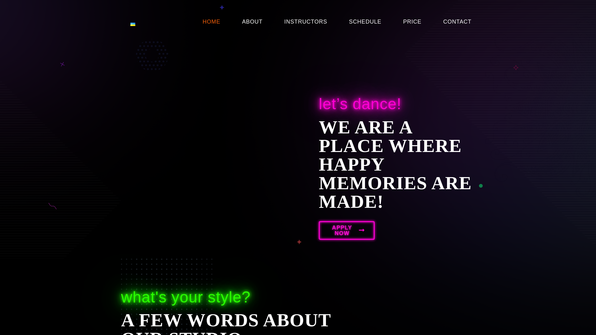 website screenshot of https://dancedbk.ca/