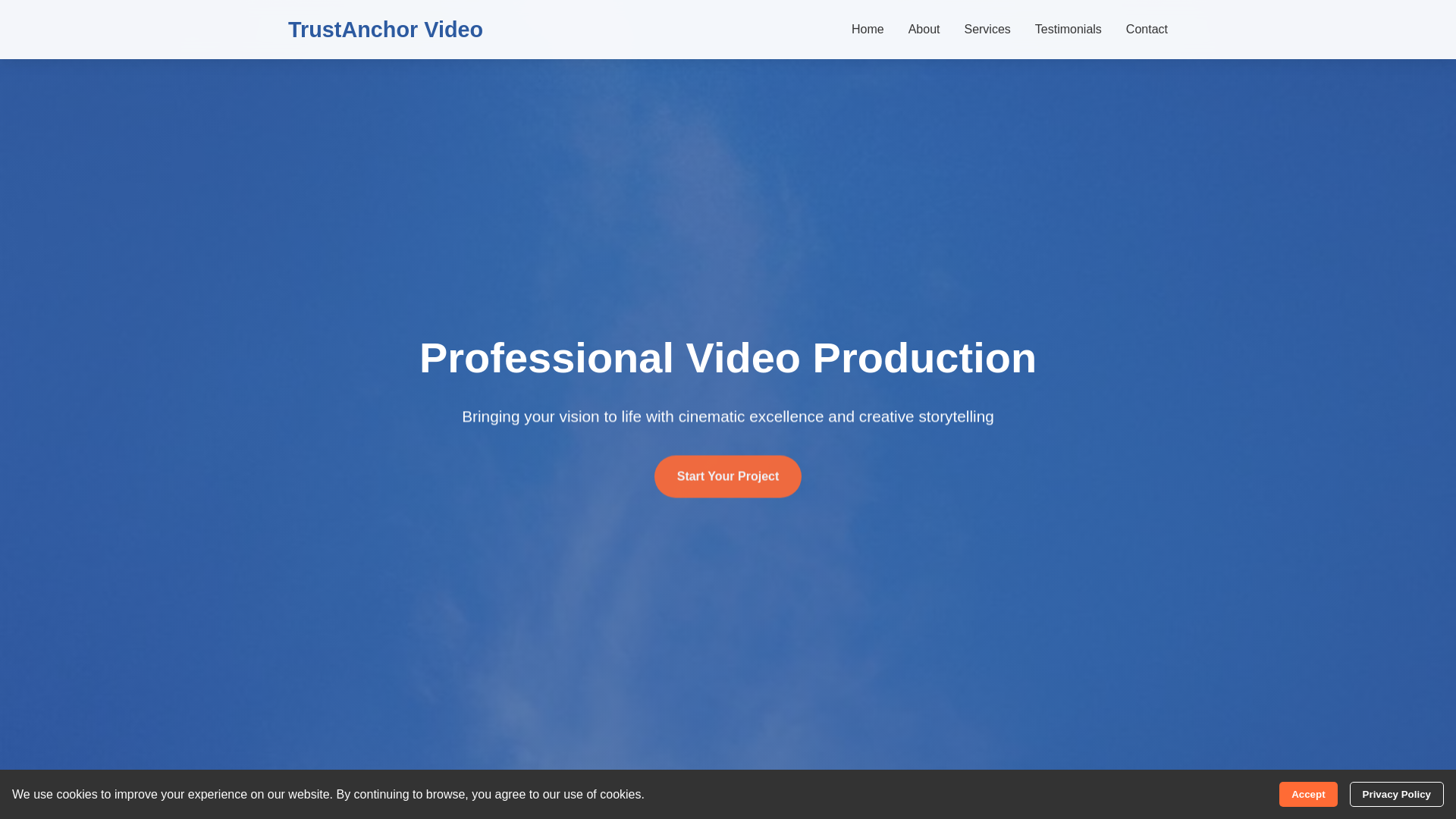 website screenshot of https://trustanchorvideo.click