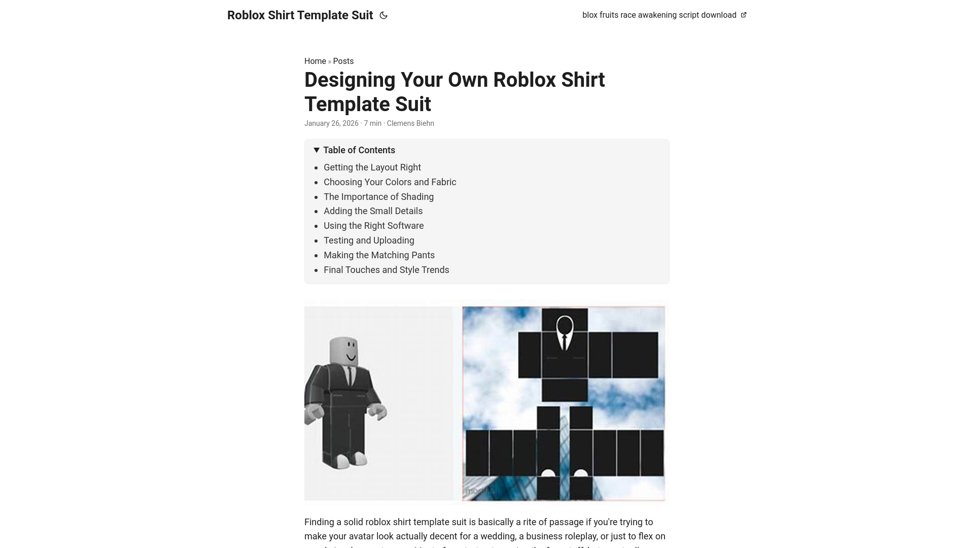 website screenshot of https://roblox-shirt-template-suit.pages.dev/