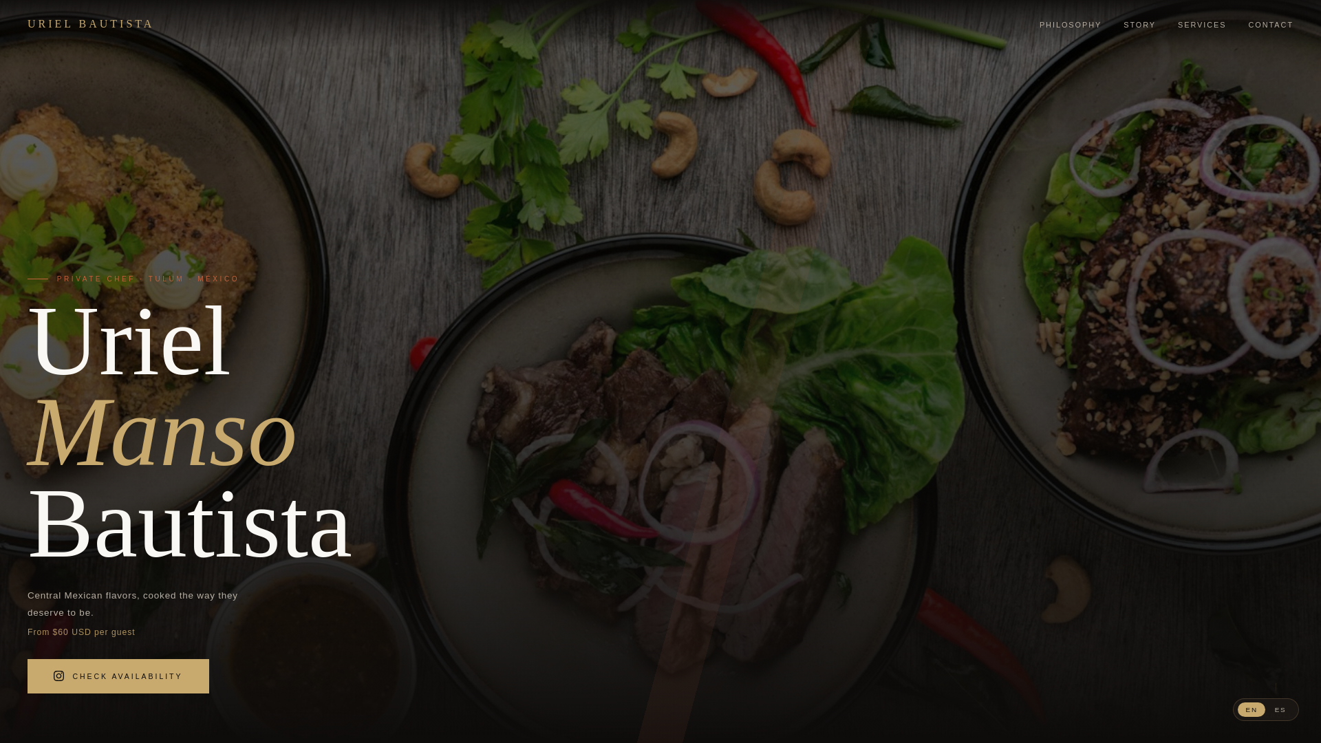 website screenshot of https://urielmansobautista.com