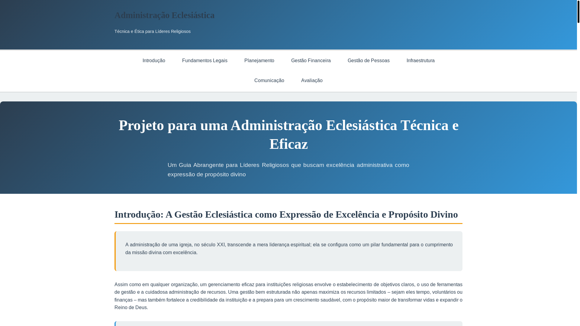 website screenshot of https://f015-administracao-eclesiastica.pages.dev/