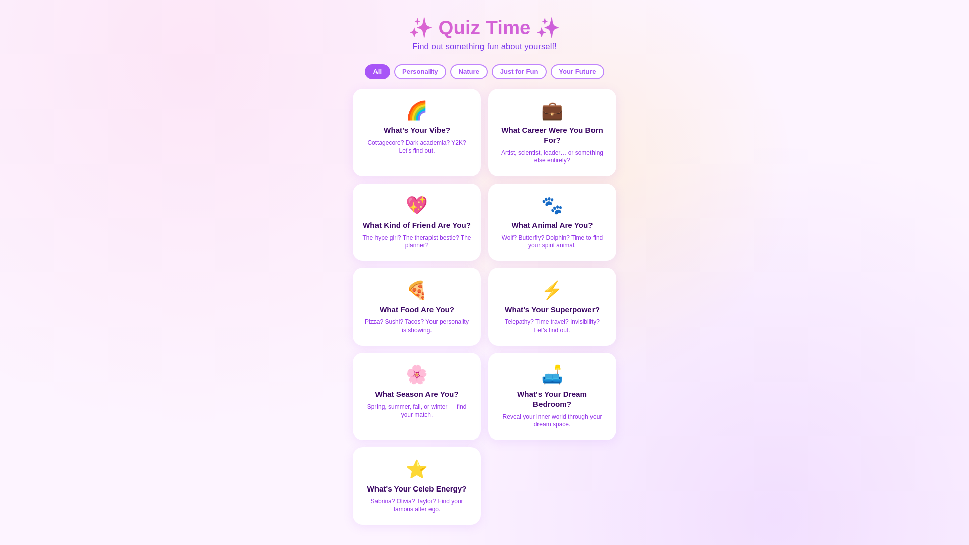 website screenshot of https://quiz-time-3oj.pages.dev/