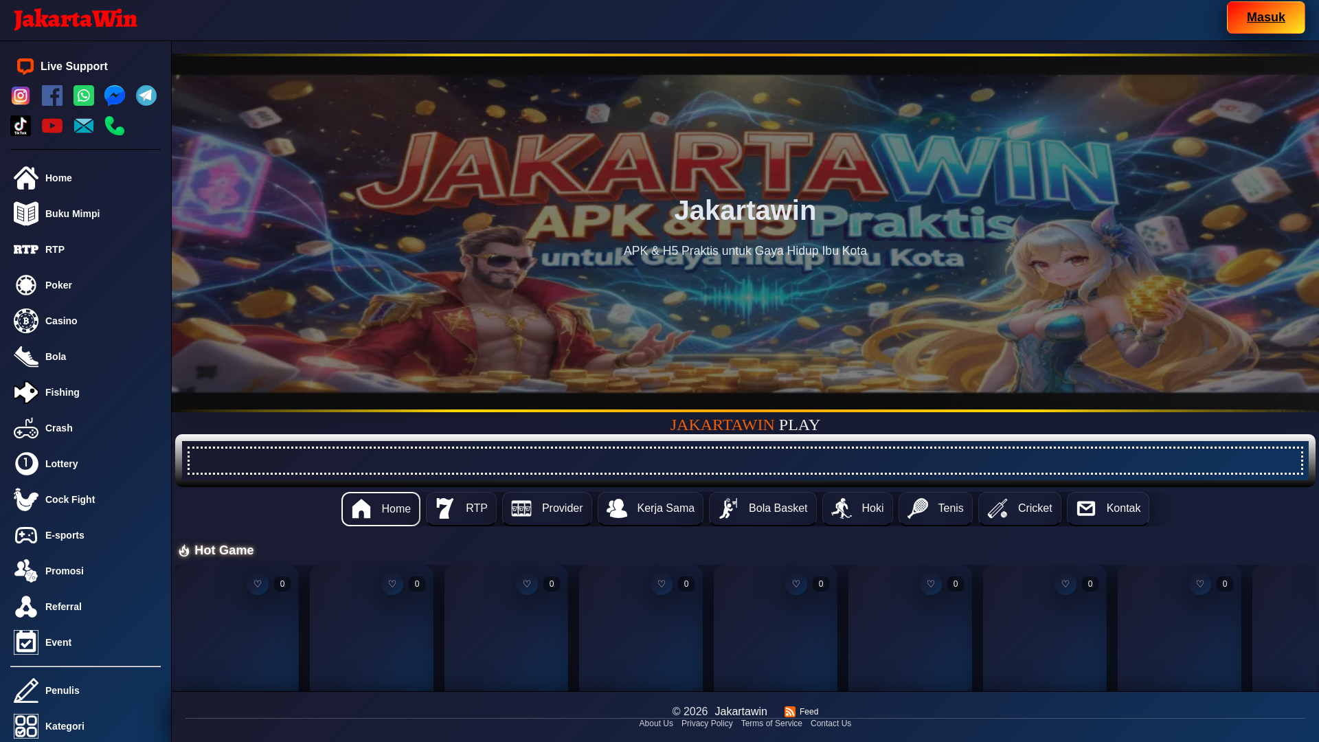 website screenshot of https://jakartawinapk.org/