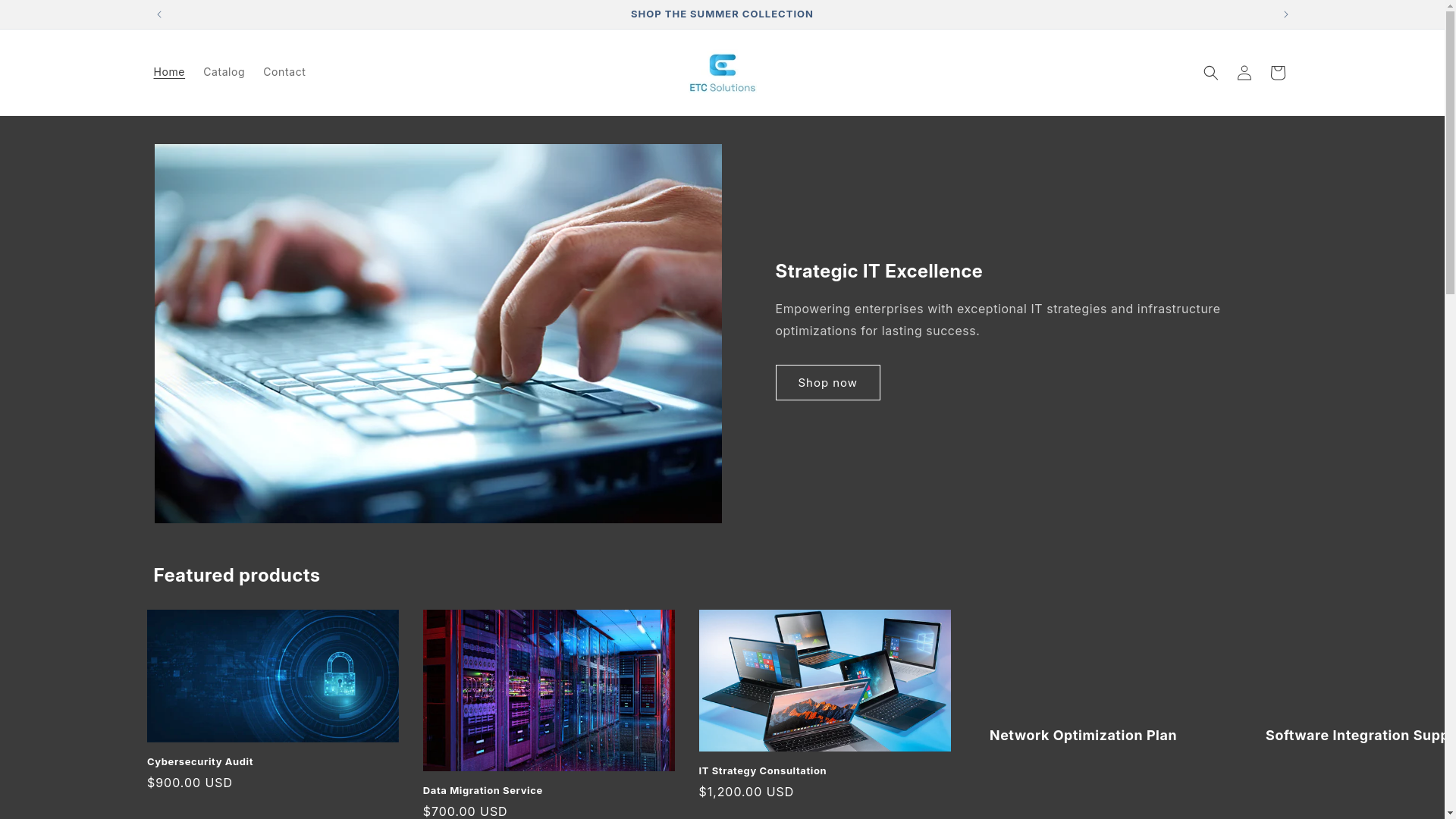 website screenshot of https://electronictechnologyconsultingsolution.store/