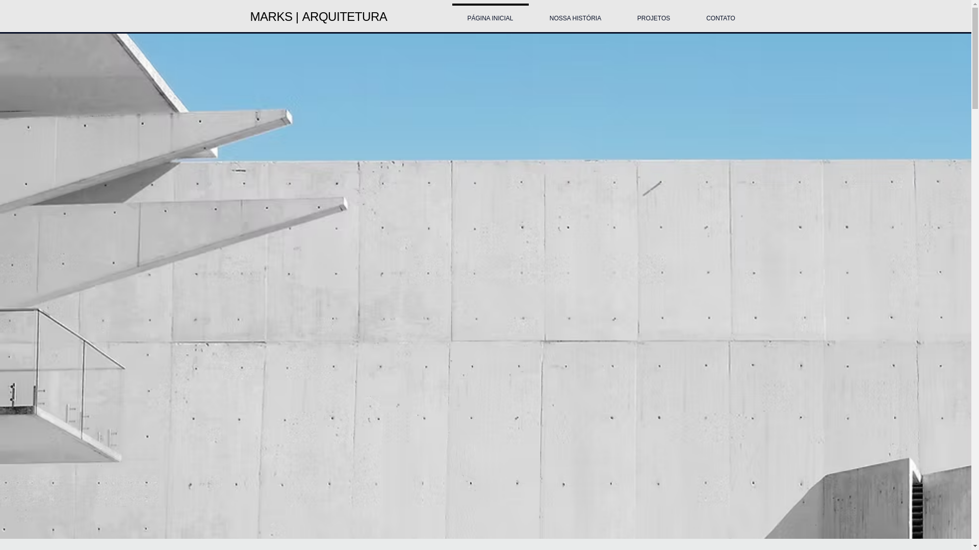 website screenshot of https://marksarquitetura.com.br/