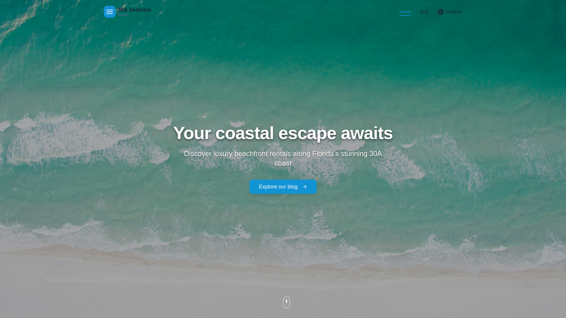 website screenshot of https://our30astay.com/