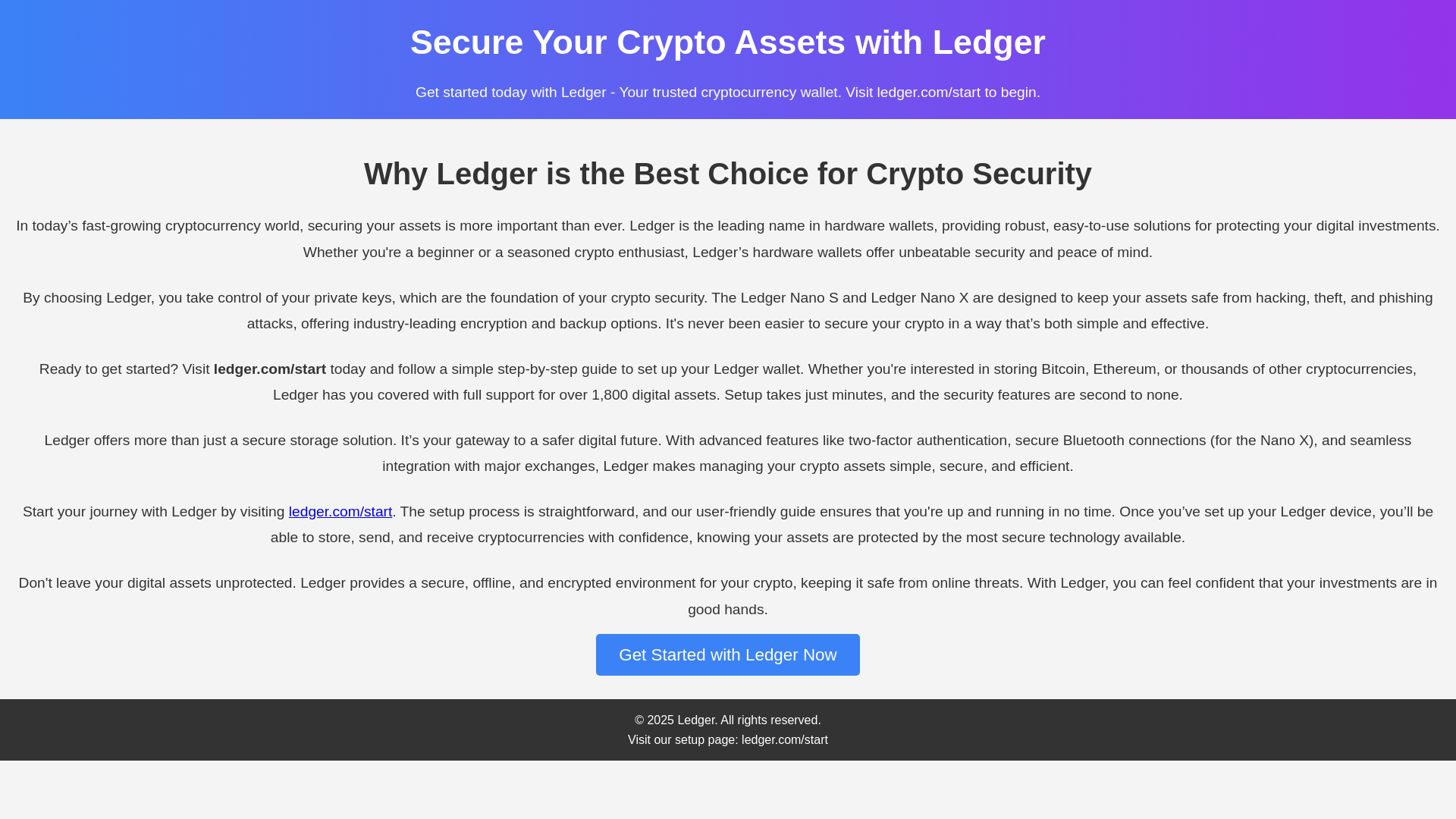 website screenshot of https://ledger-start-us-io.pages.dev