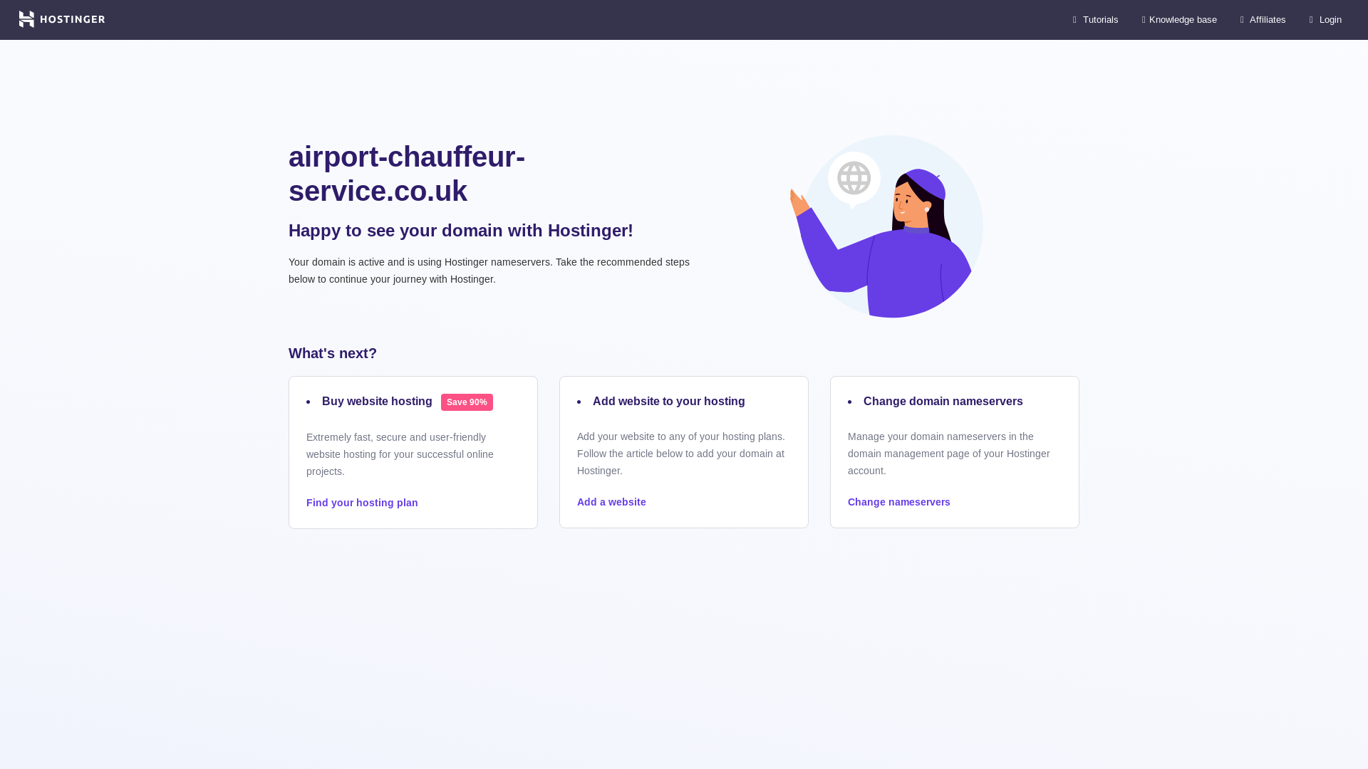 website screenshot of https://airport-chauffeur-service.co.uk/