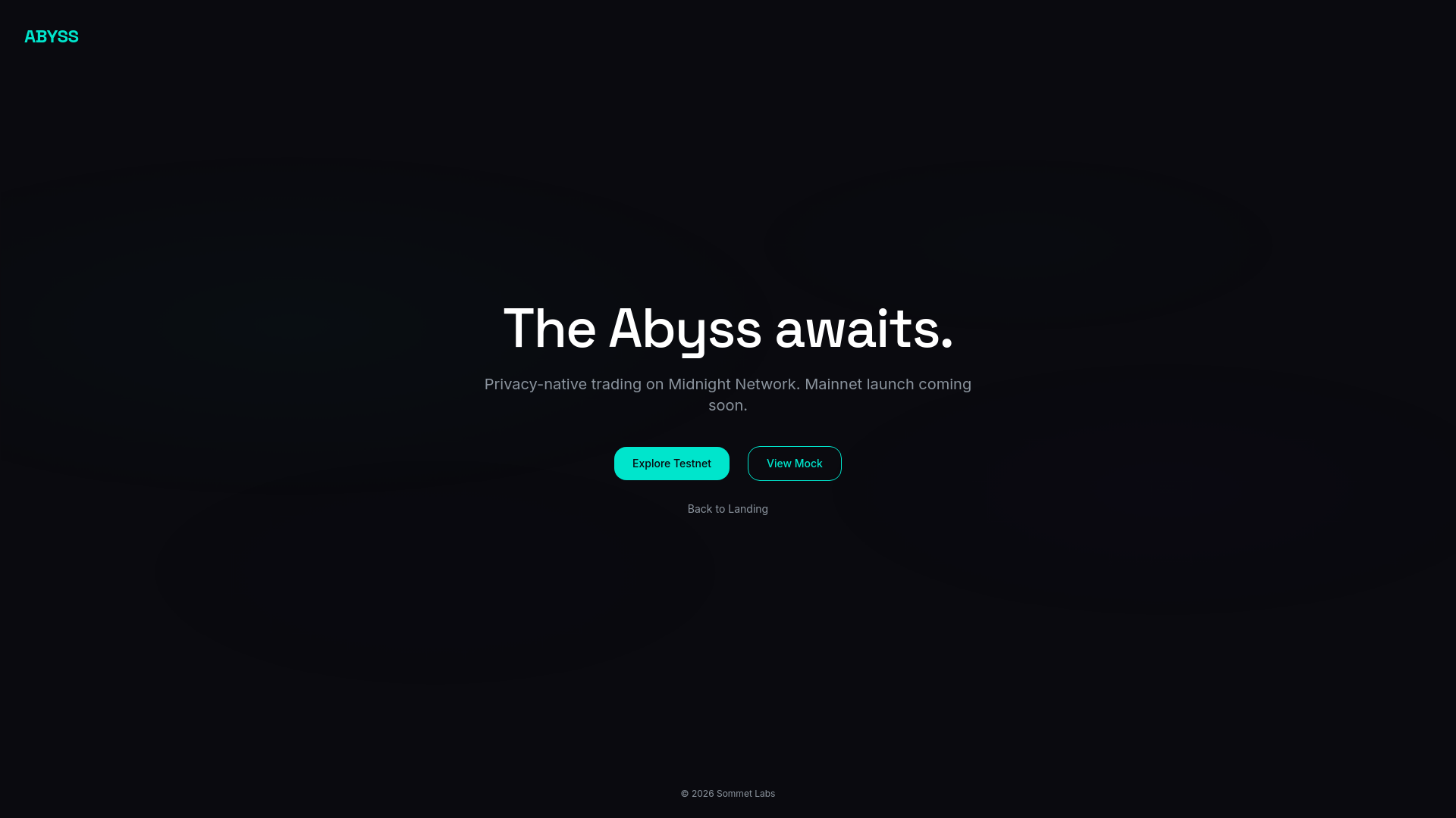 website screenshot of https://abyss-app-prod.pages.dev/