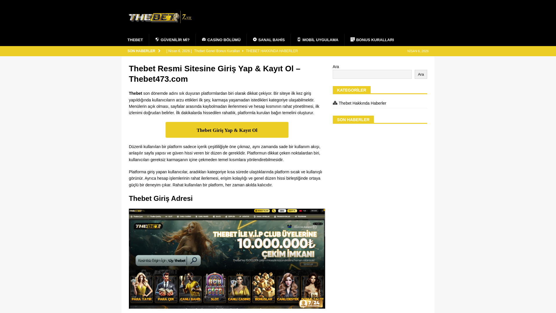 website screenshot of https://thebetgirisadresi.com