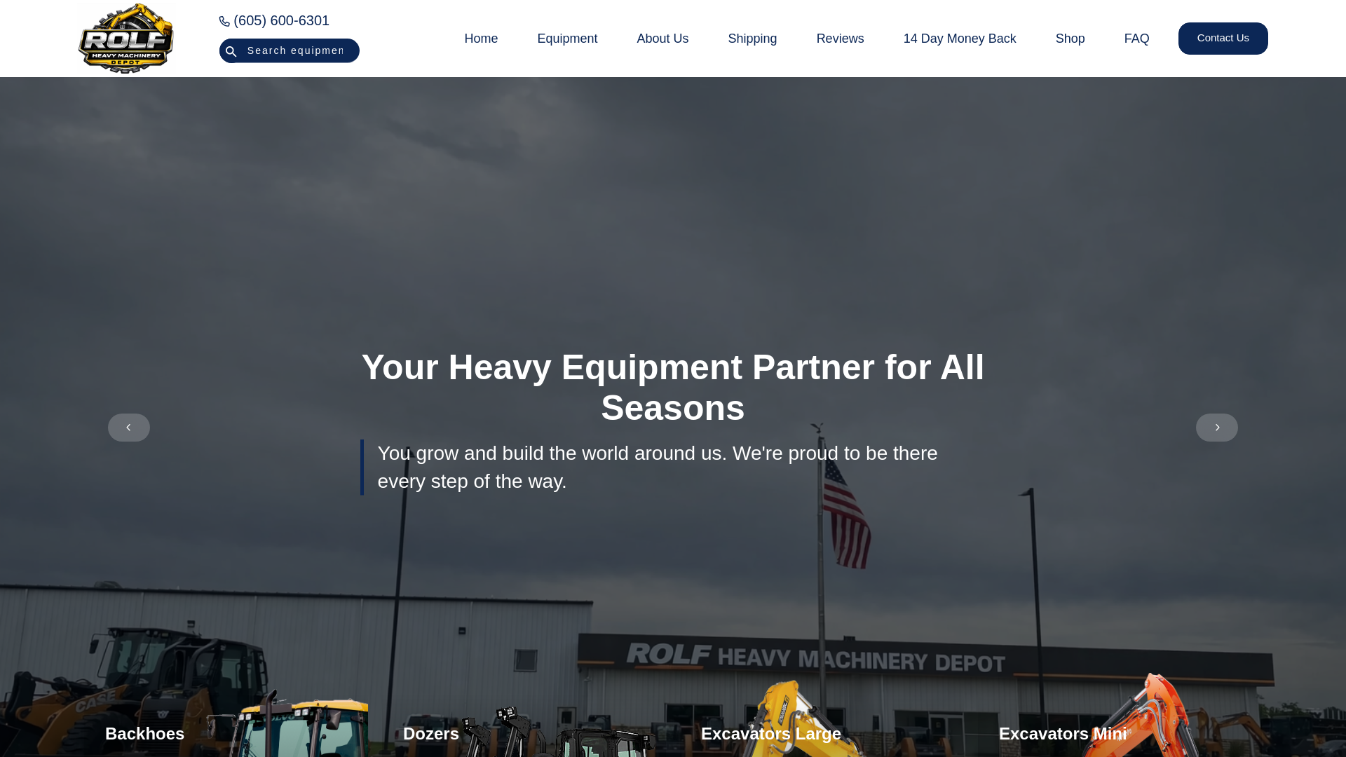 website screenshot of https://buildpowerheavyequipment.com/
