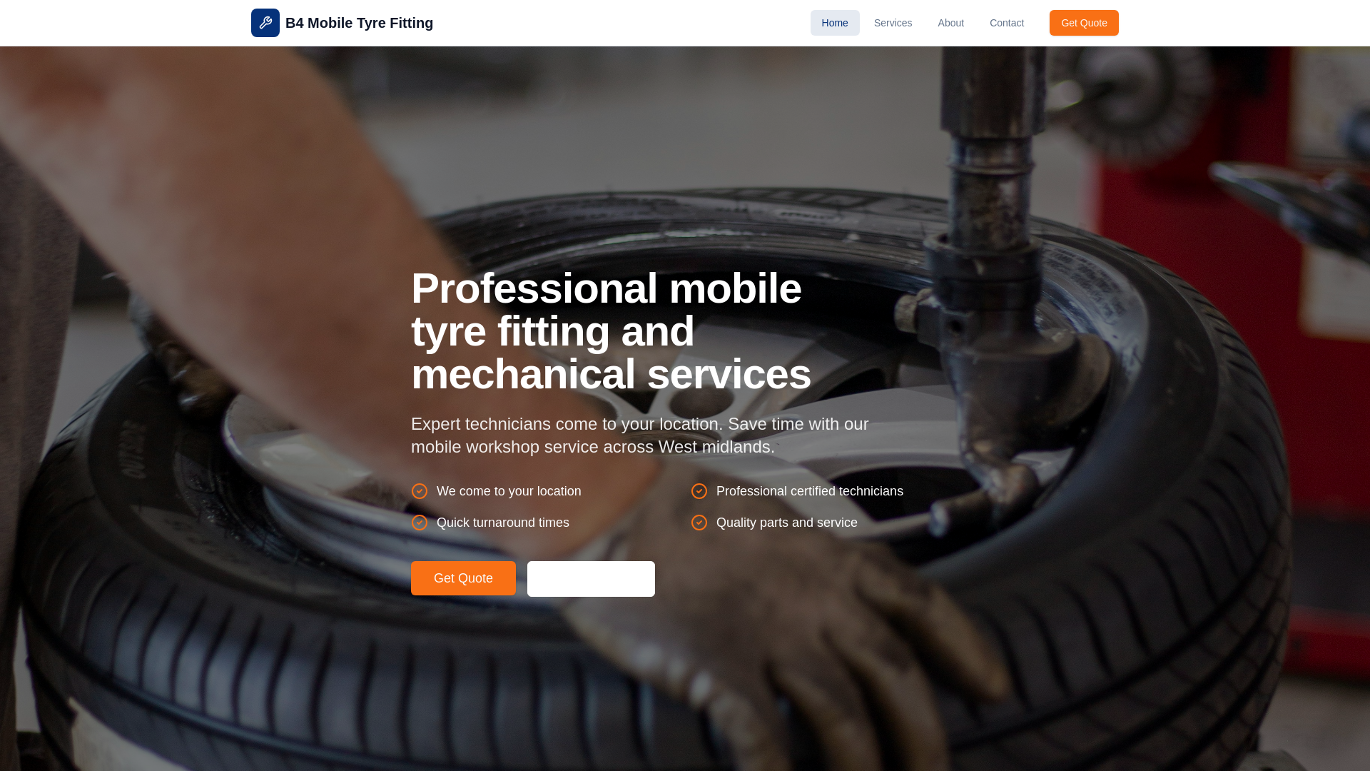 website screenshot of https://b4mobile.co.uk/