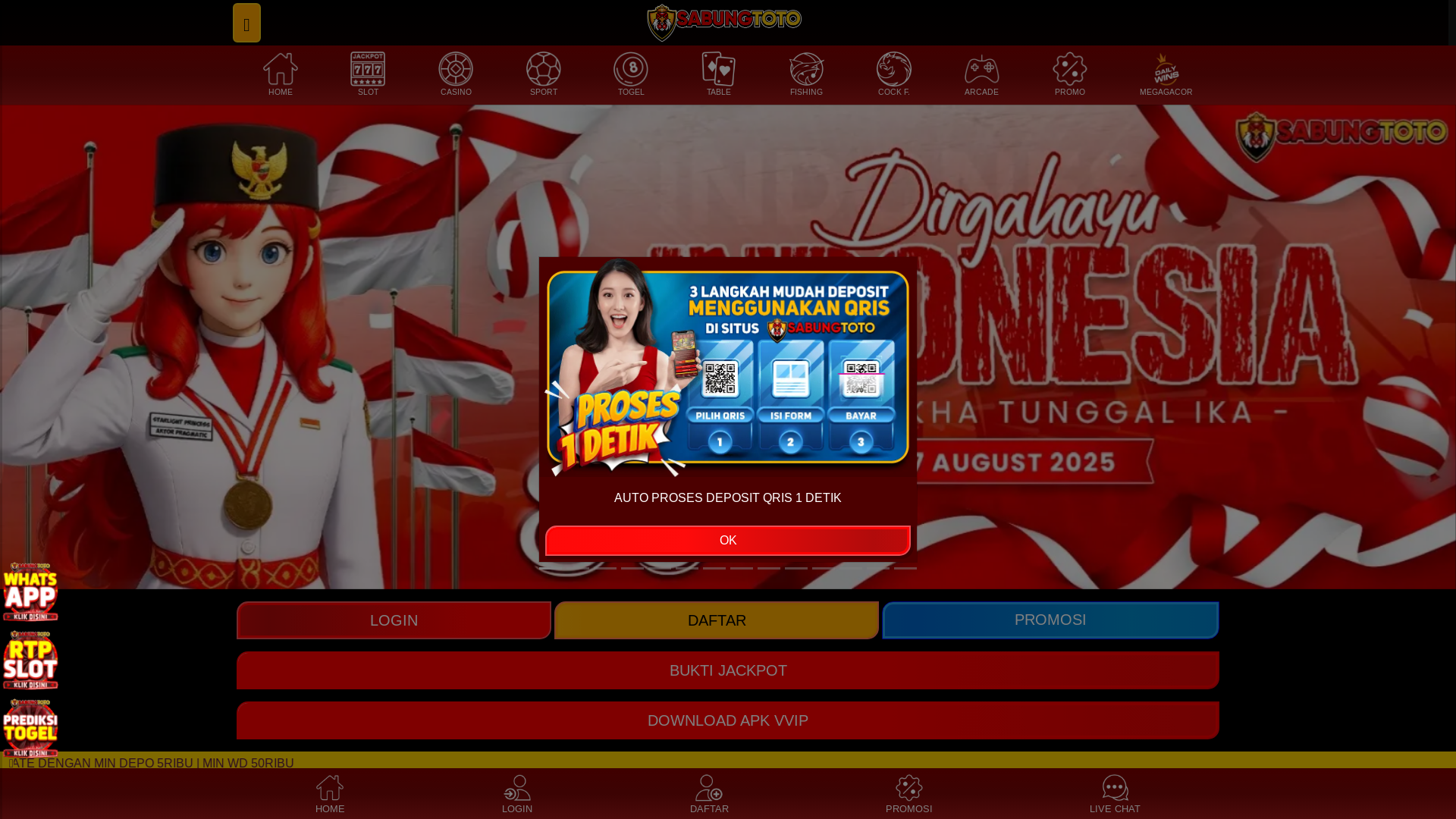 website screenshot of https://sabungtototogel.com/