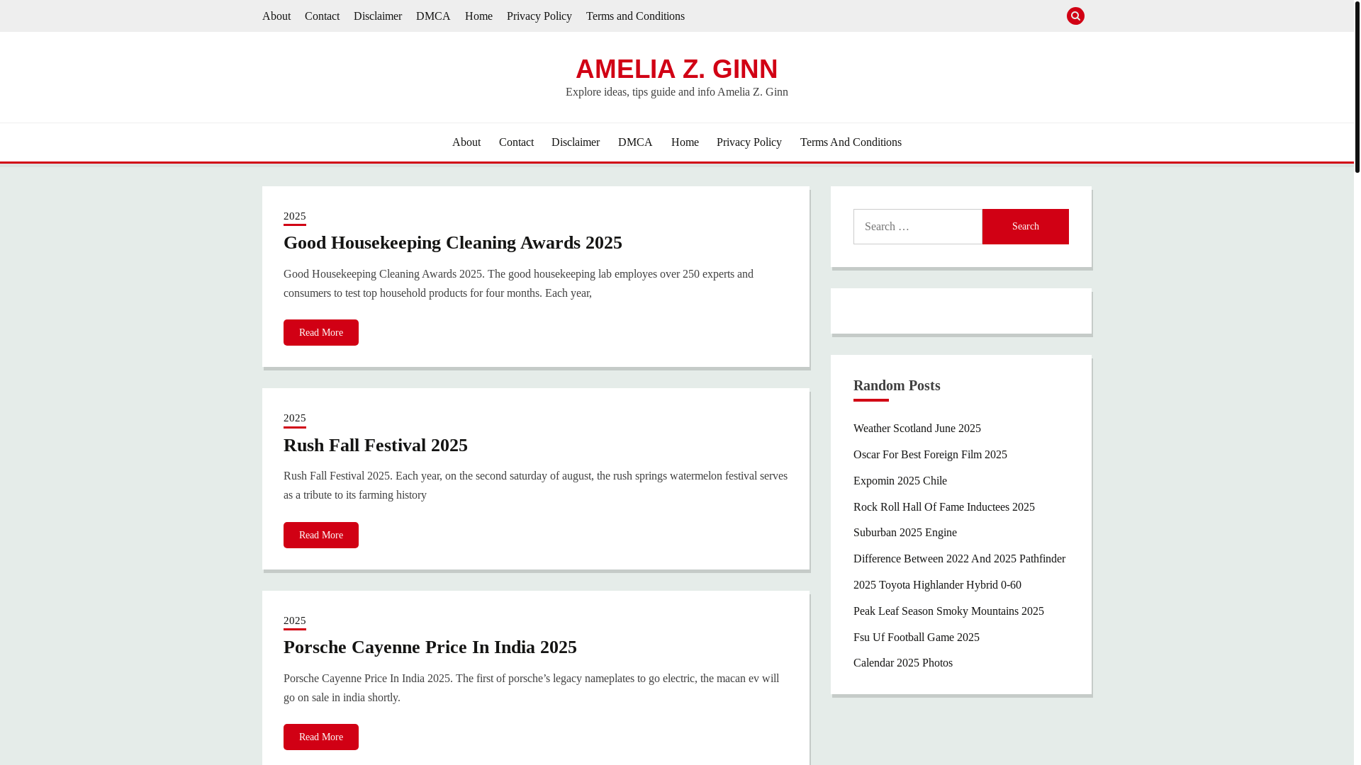 website screenshot of https://ameliazginn.pages.dev/