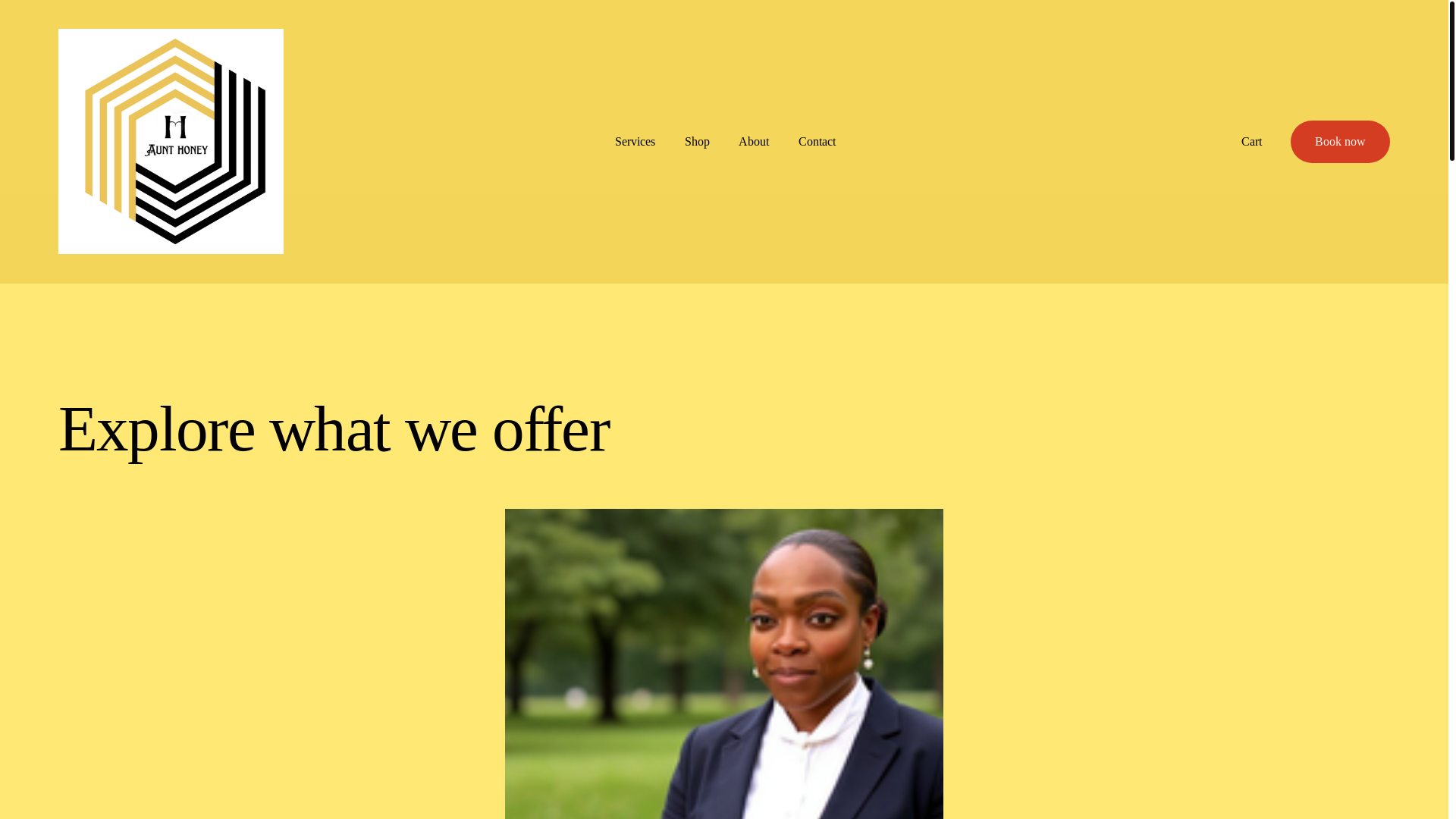 website screenshot of https://aunthoneycanhelp.com/
