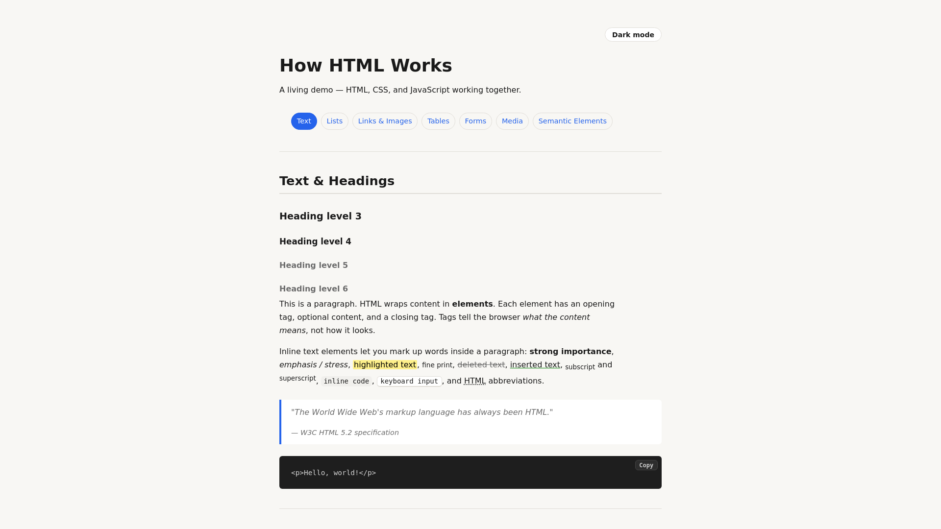 website screenshot of https://demo-czb.pages.dev/