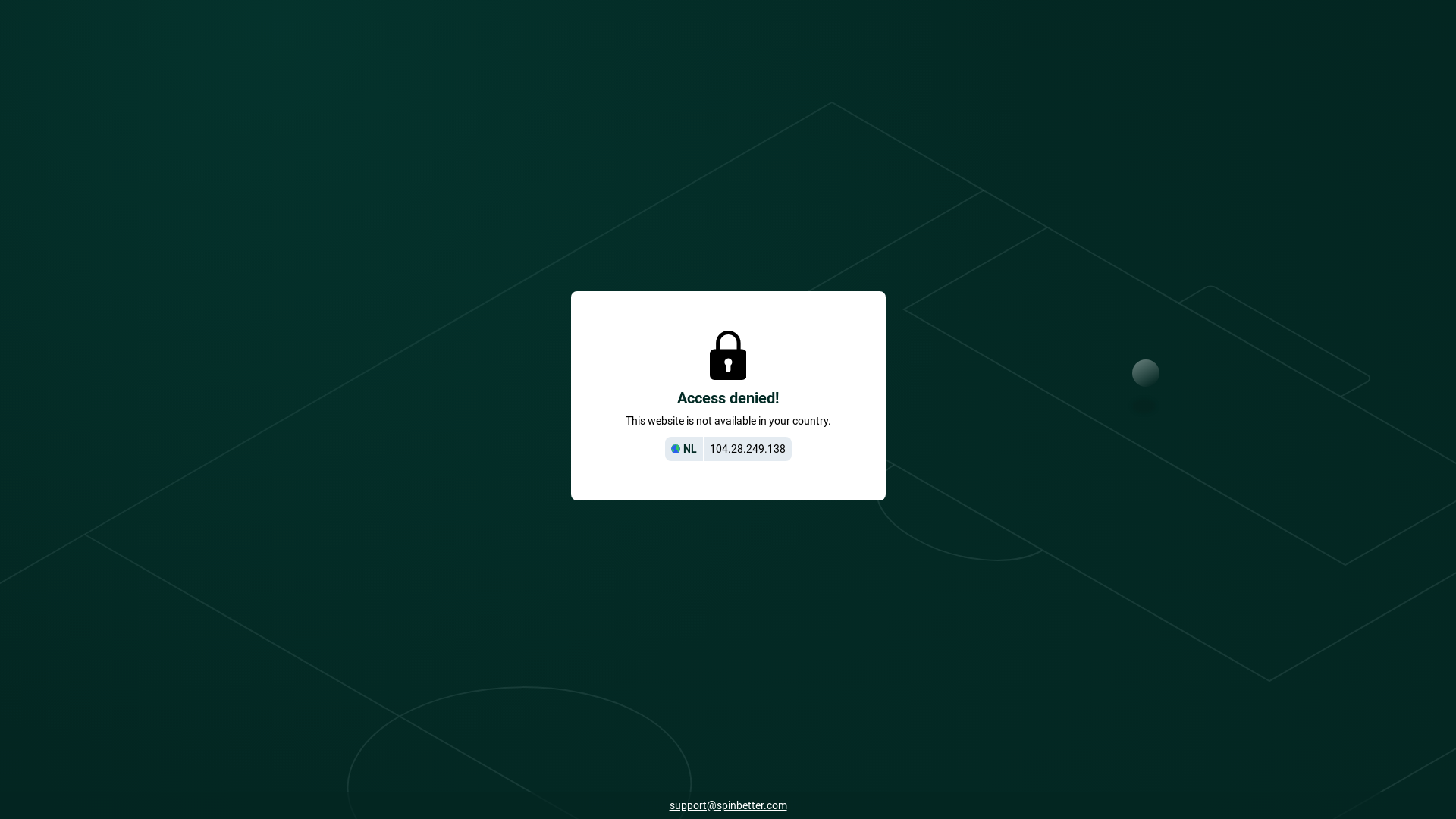 website screenshot of https://m-spinbetter.live/
