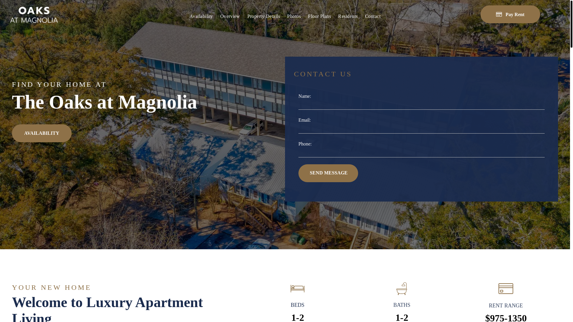 website screenshot of https://theoaksatmagnolia.com/