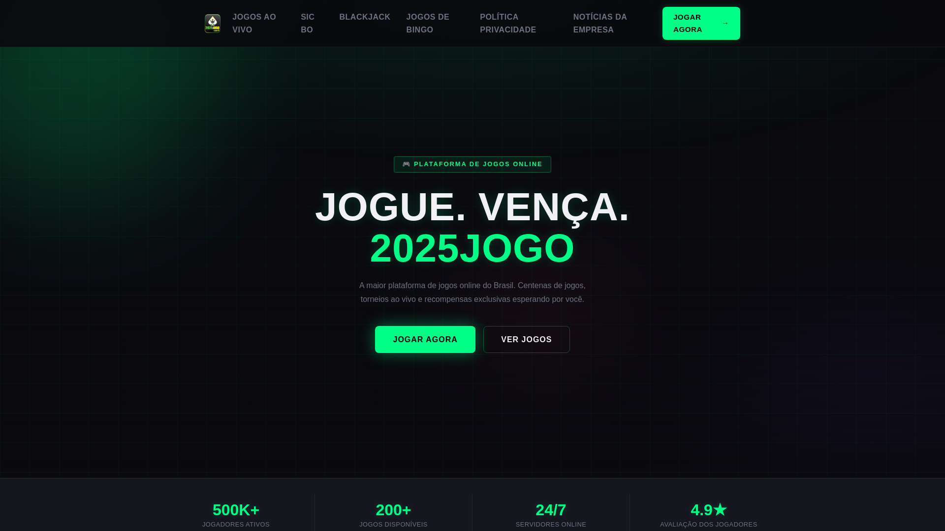 website screenshot of https://2025jogobets.com/