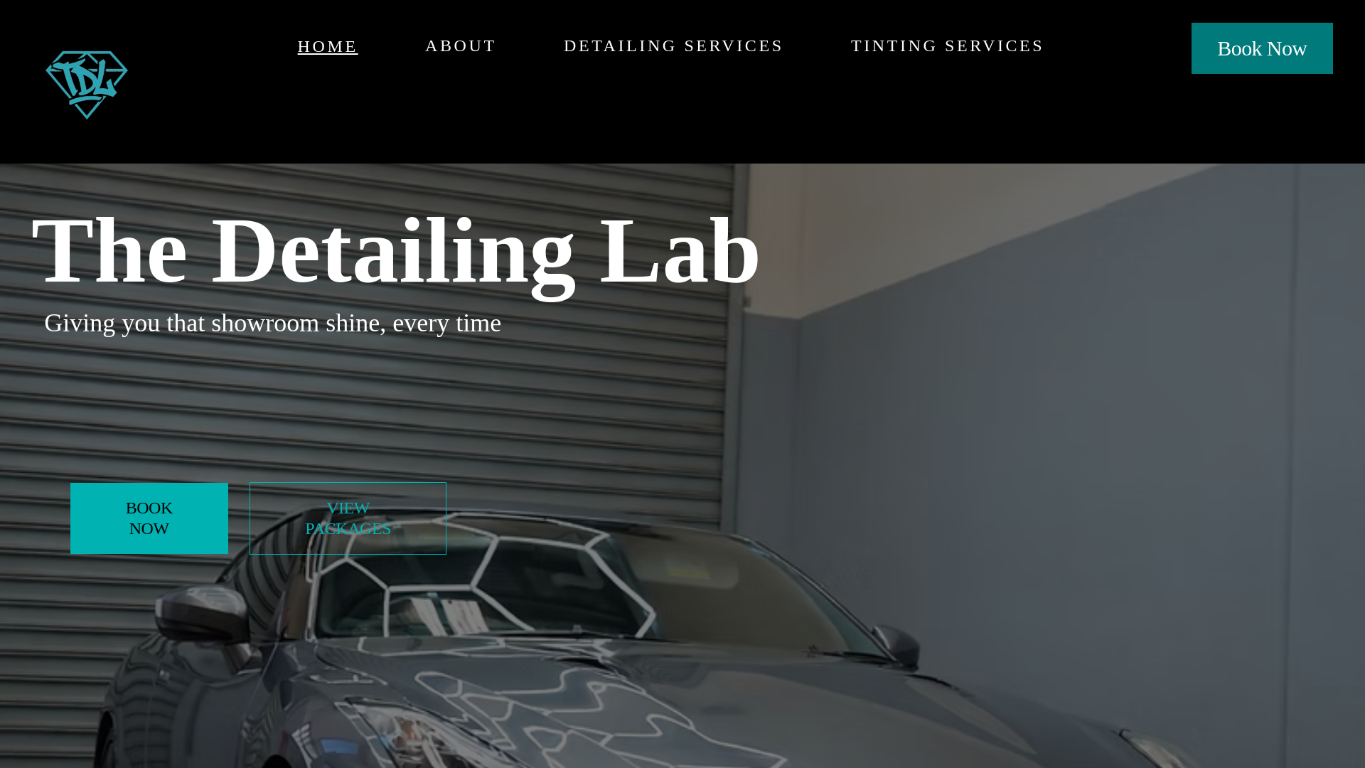 website screenshot of https://thedetailinglabmelbourne.com