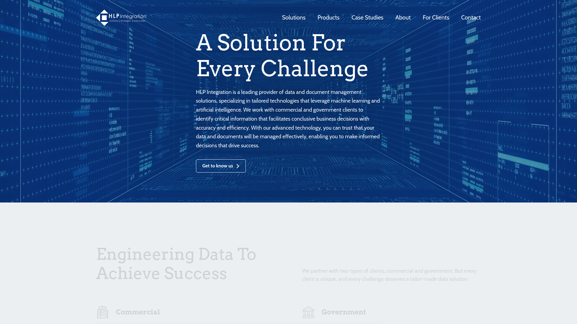 website screenshot of http://www.hlpintegration.com/