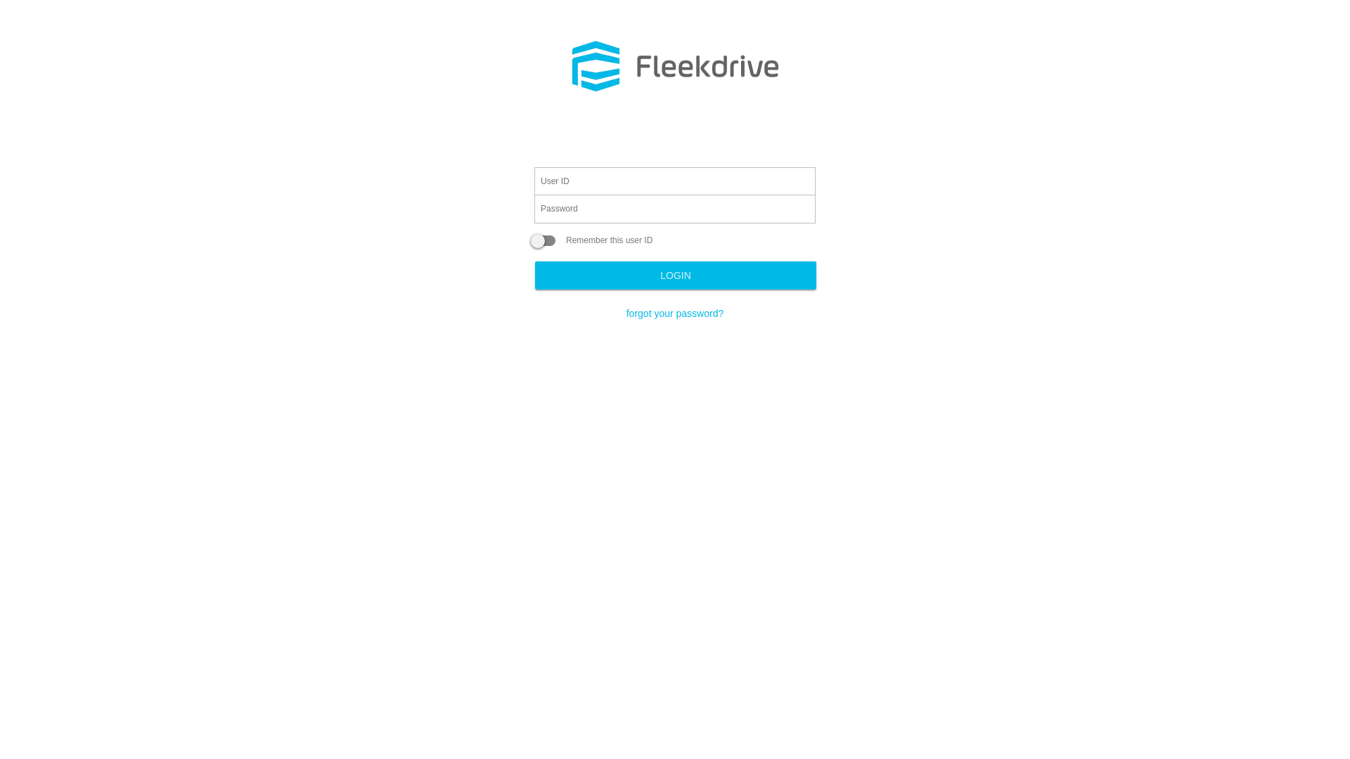 website screenshot of https://app.fleekdrive.com/
