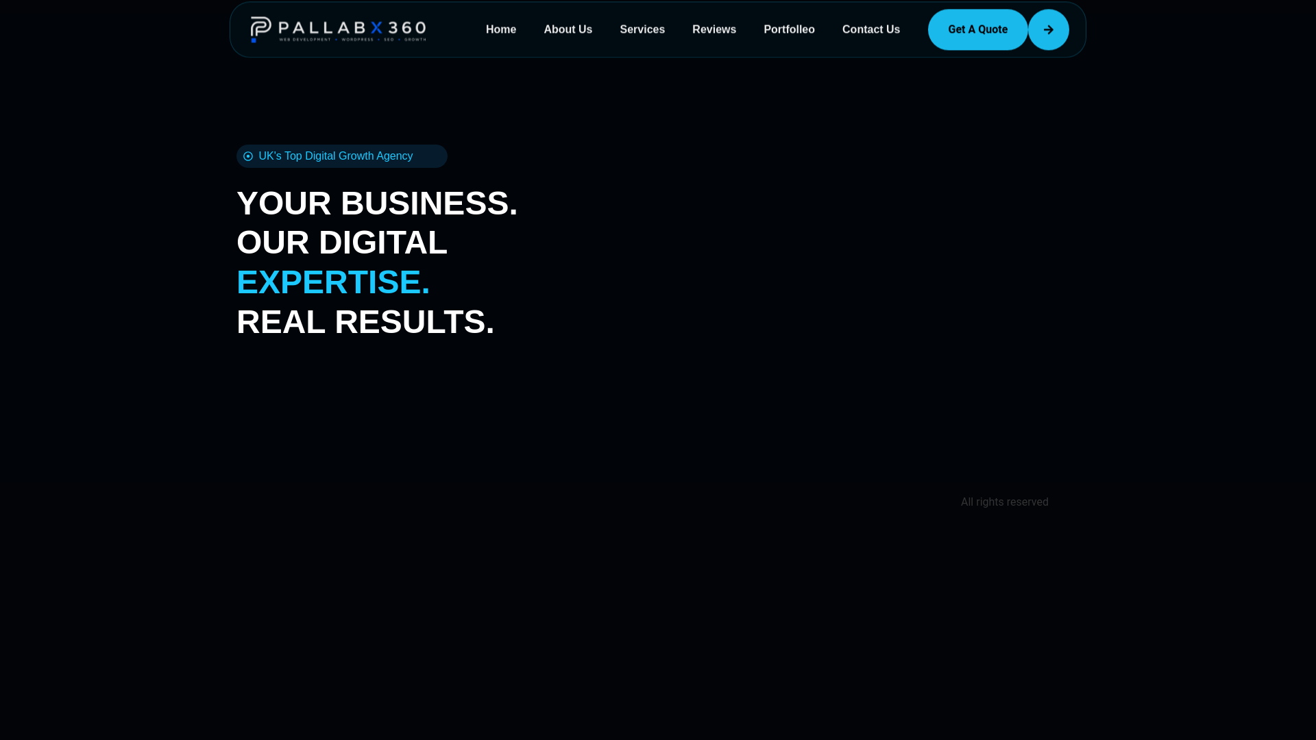website screenshot of https://pallabx360.com/