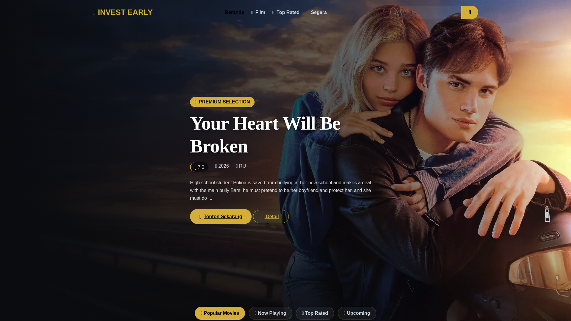 website screenshot of https://investearly.me