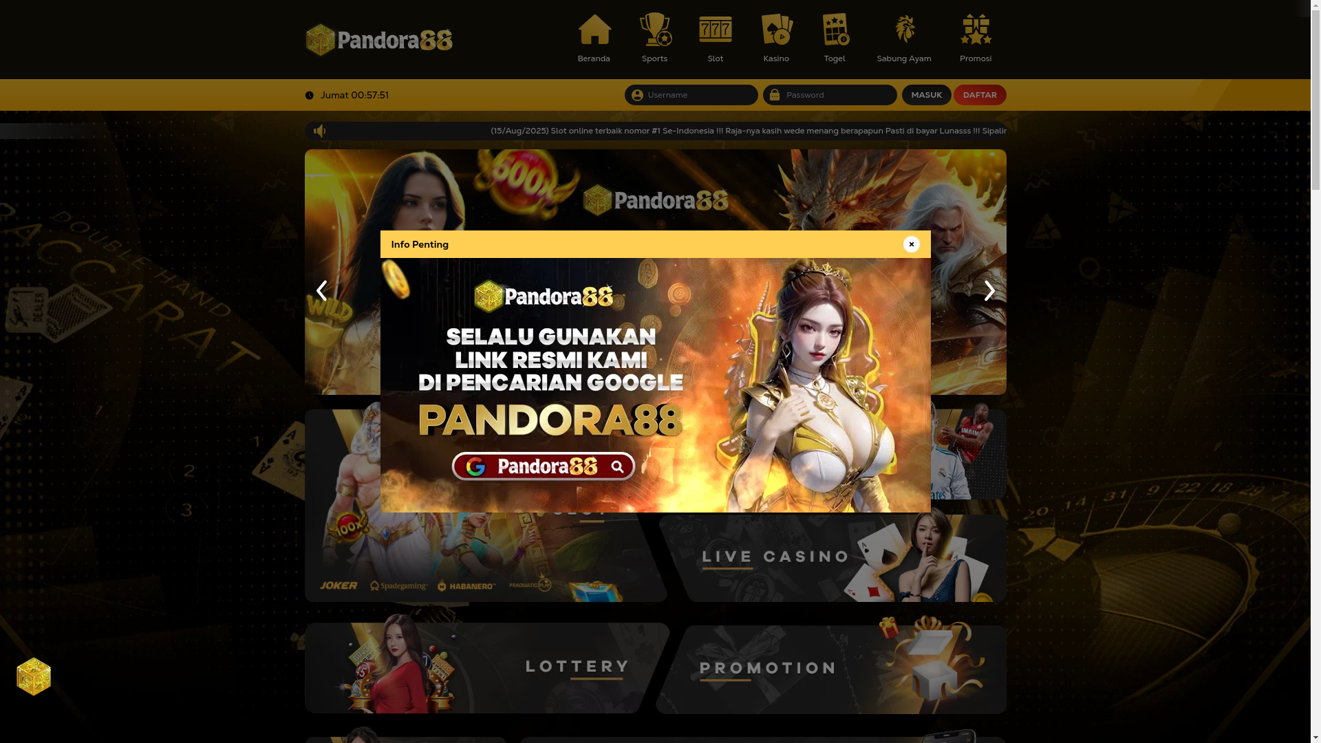 website screenshot of https://alt-pandora88super5.com/