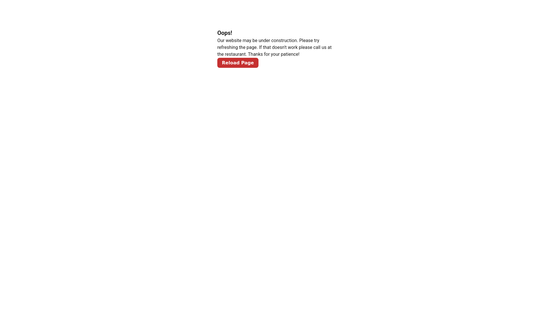 website screenshot of https://cajuncornerma.com/
