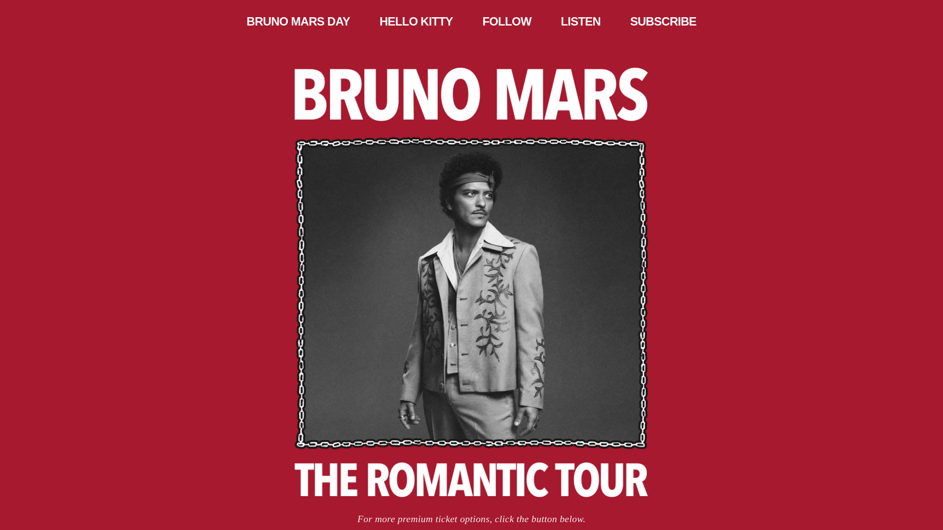 website screenshot of https://brunomarstour.online