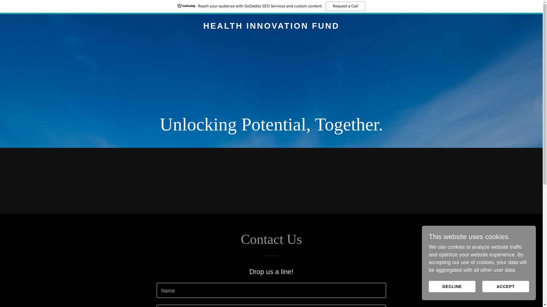 website screenshot of https://healthinnovationfund.co/