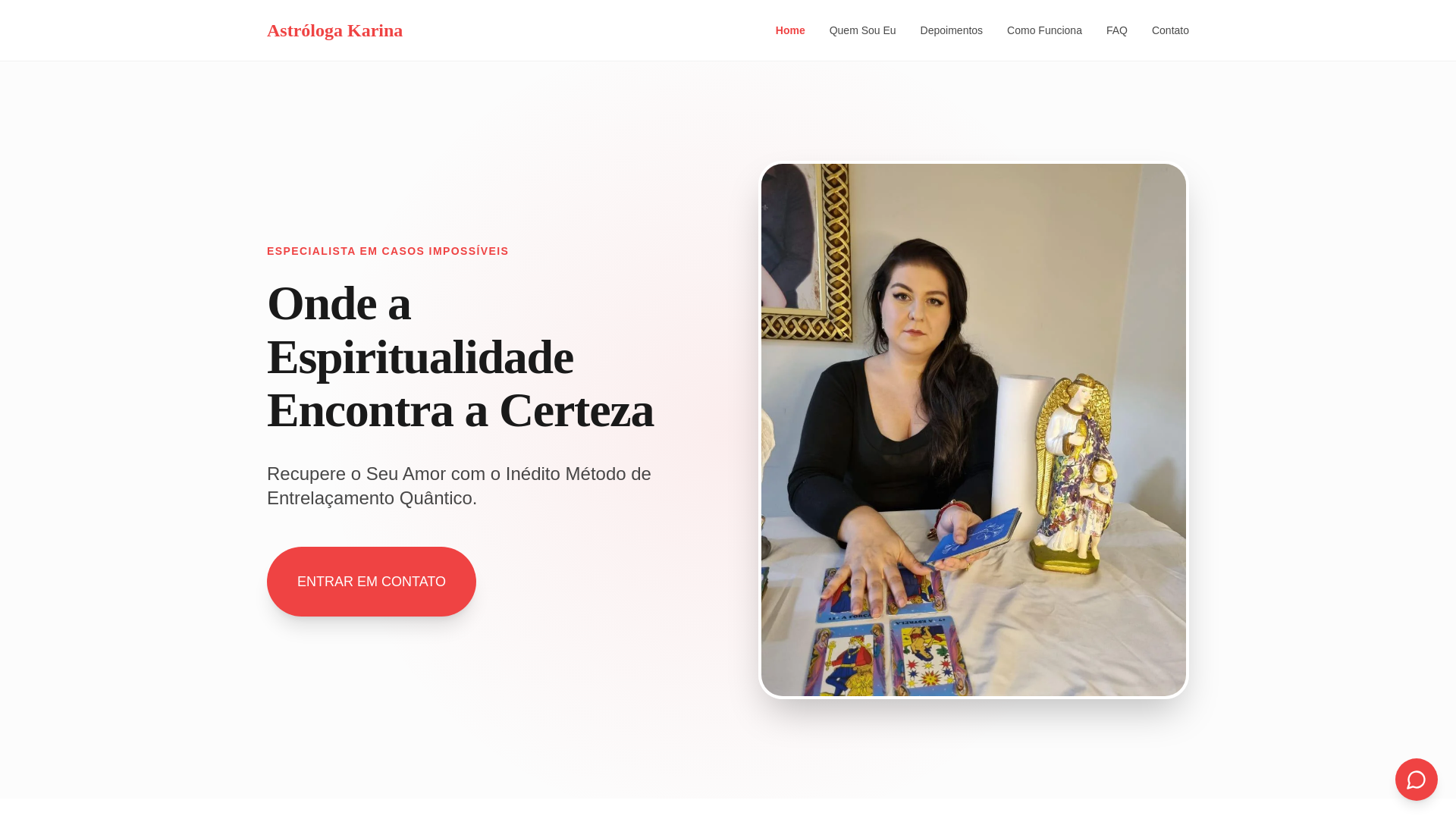website screenshot of https://astrologakarina.site/