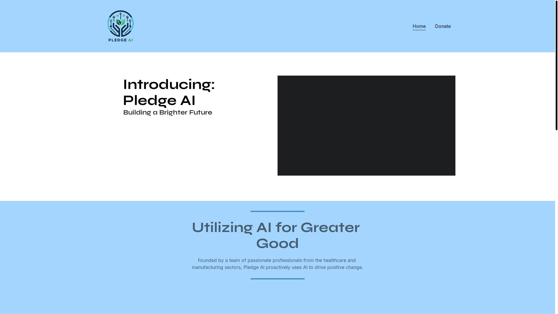 website screenshot of https://pledgetech.org/
