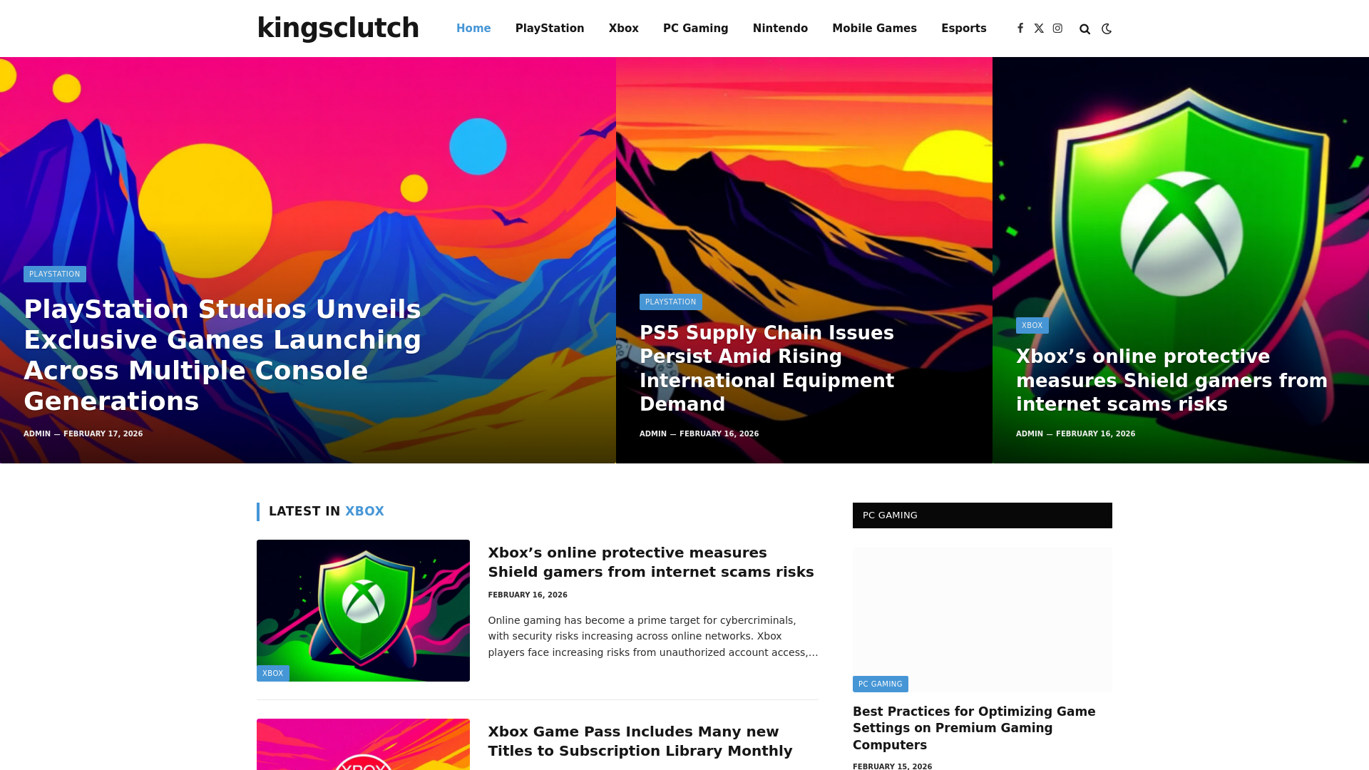 website screenshot of https://kingsclutch.co.uk/