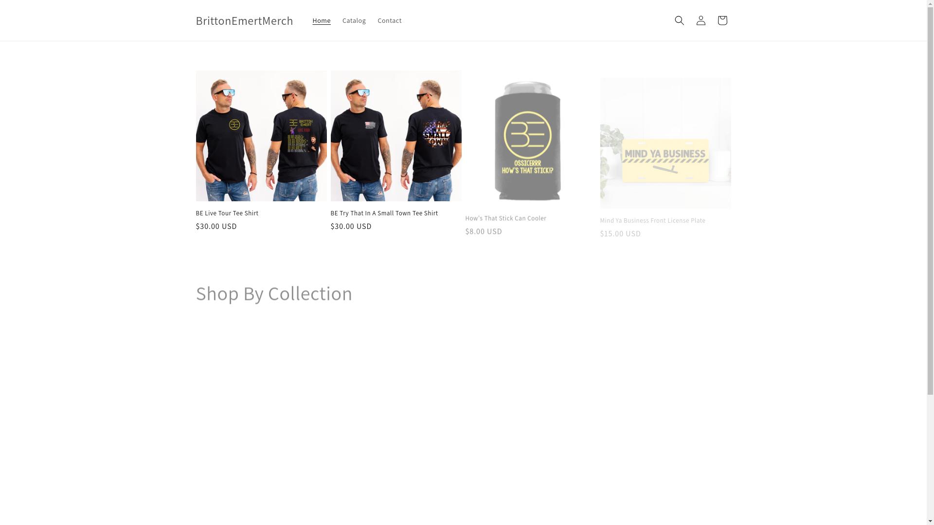 website screenshot of https://brittonemertmerch.com/