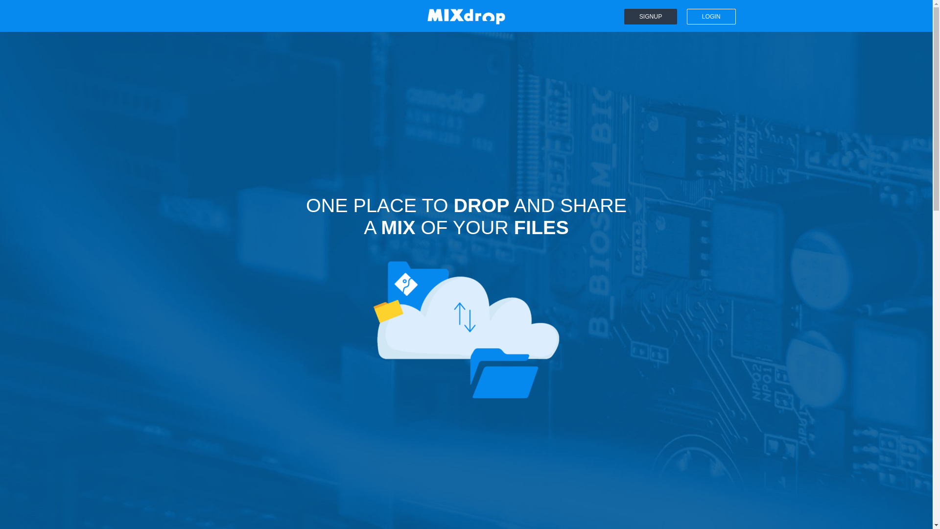 website screenshot of https://mxdrop.to/