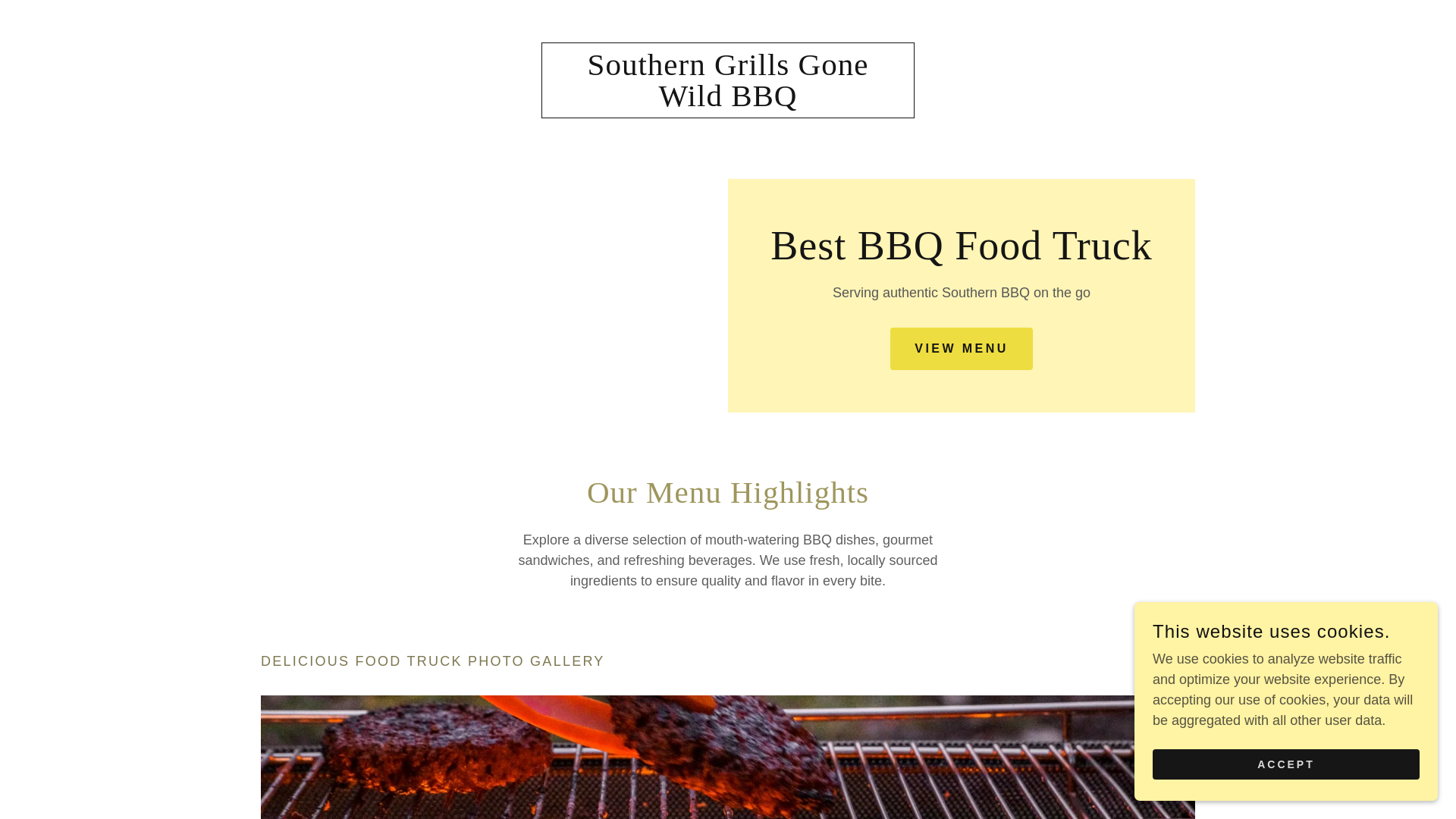 website screenshot of https://southerngrillsgonewildbbq.com/