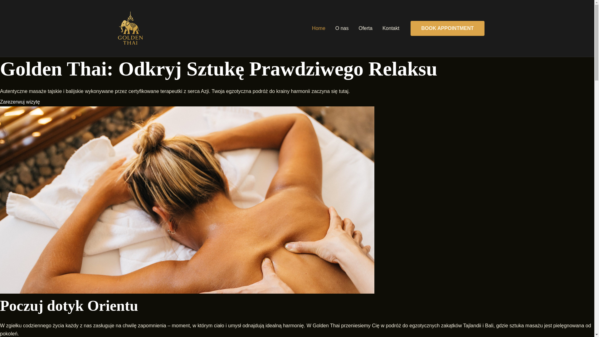 website screenshot of https://goldenthai.pl/