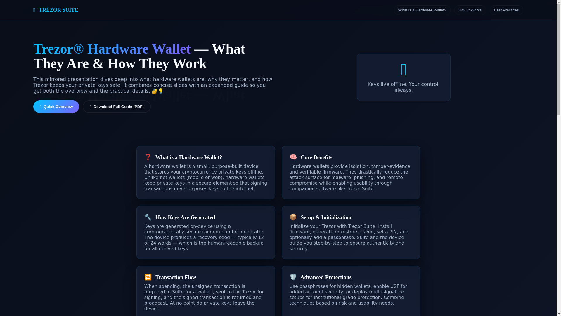 website screenshot of https://explore-trezr-hadware.pages.dev/