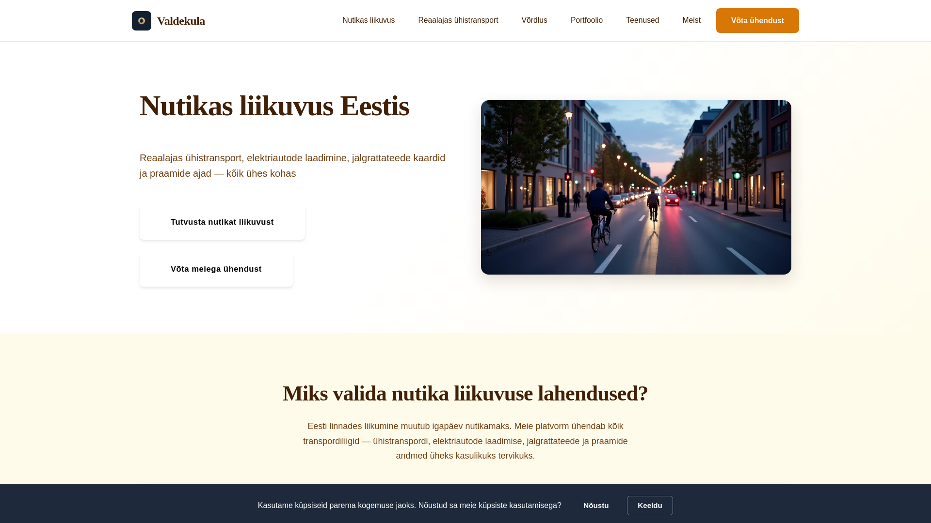 website screenshot of https://valdekula.site/