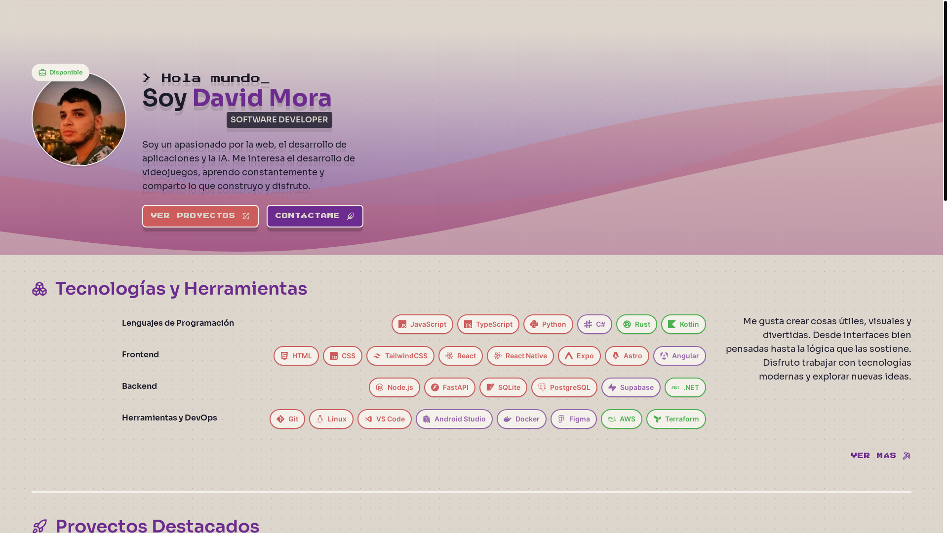 website screenshot of https://damsonite-dev.pages.dev/