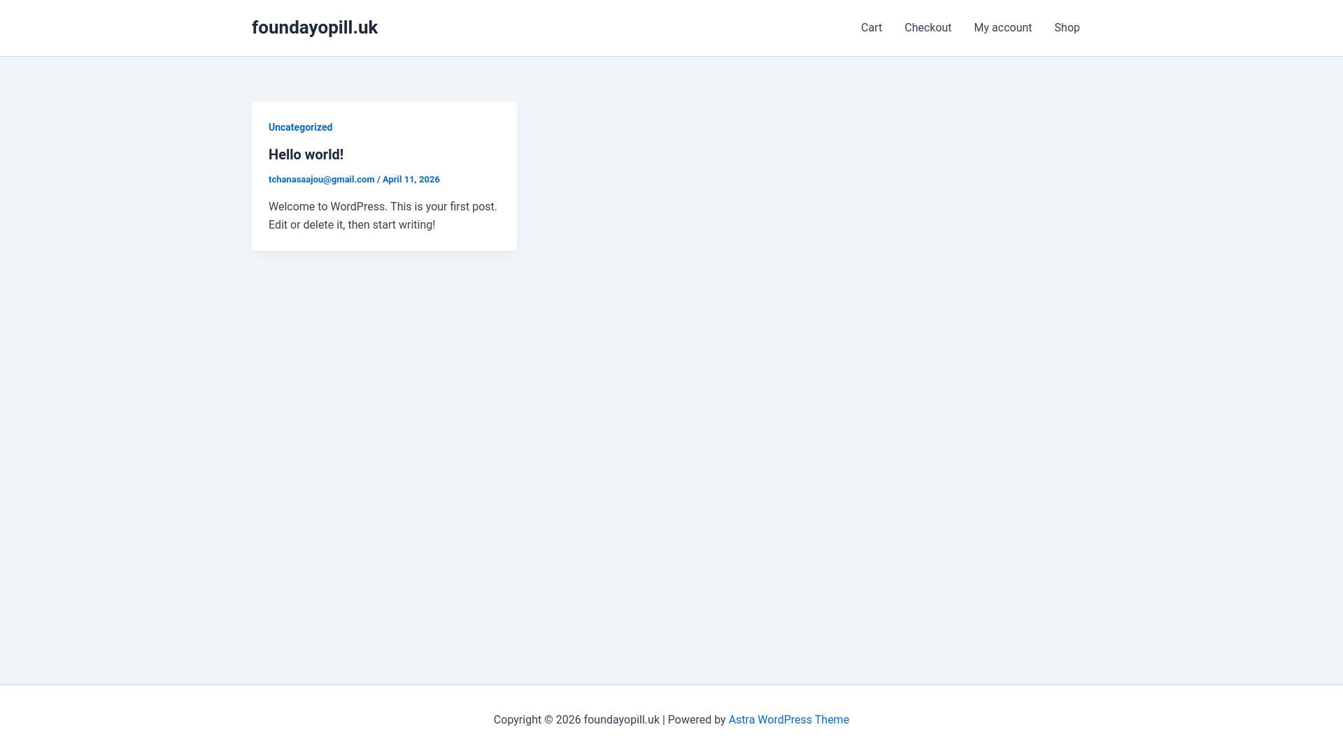 website screenshot of https://foundayopill.uk/