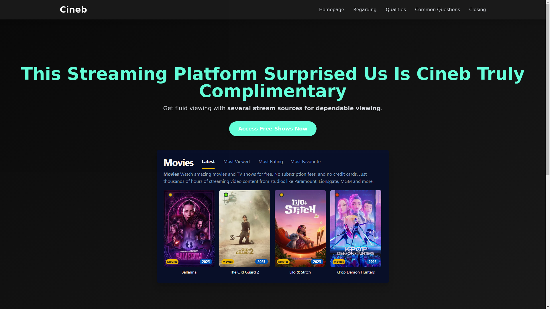 website screenshot of https://cineb-hru7.pages.dev/