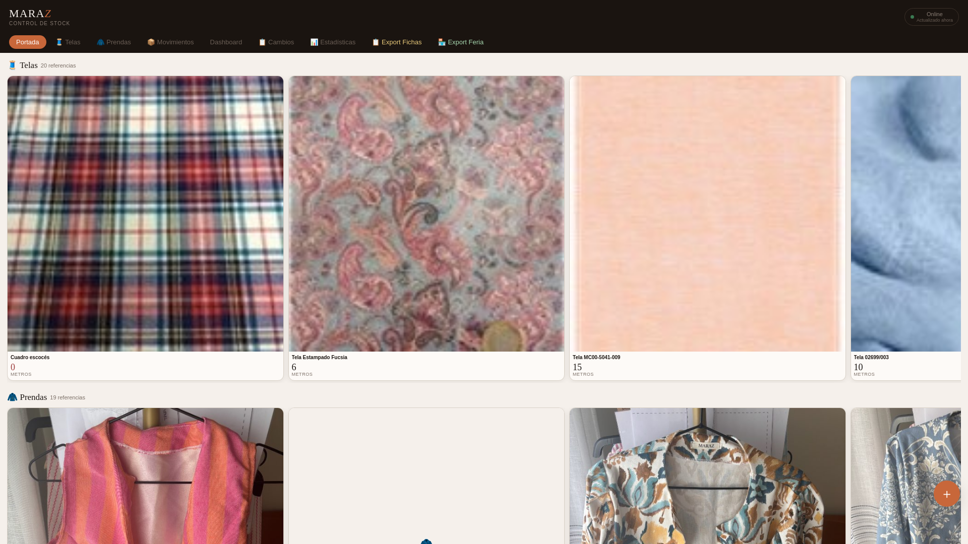 website screenshot of https://maraz-stock.pages.dev/