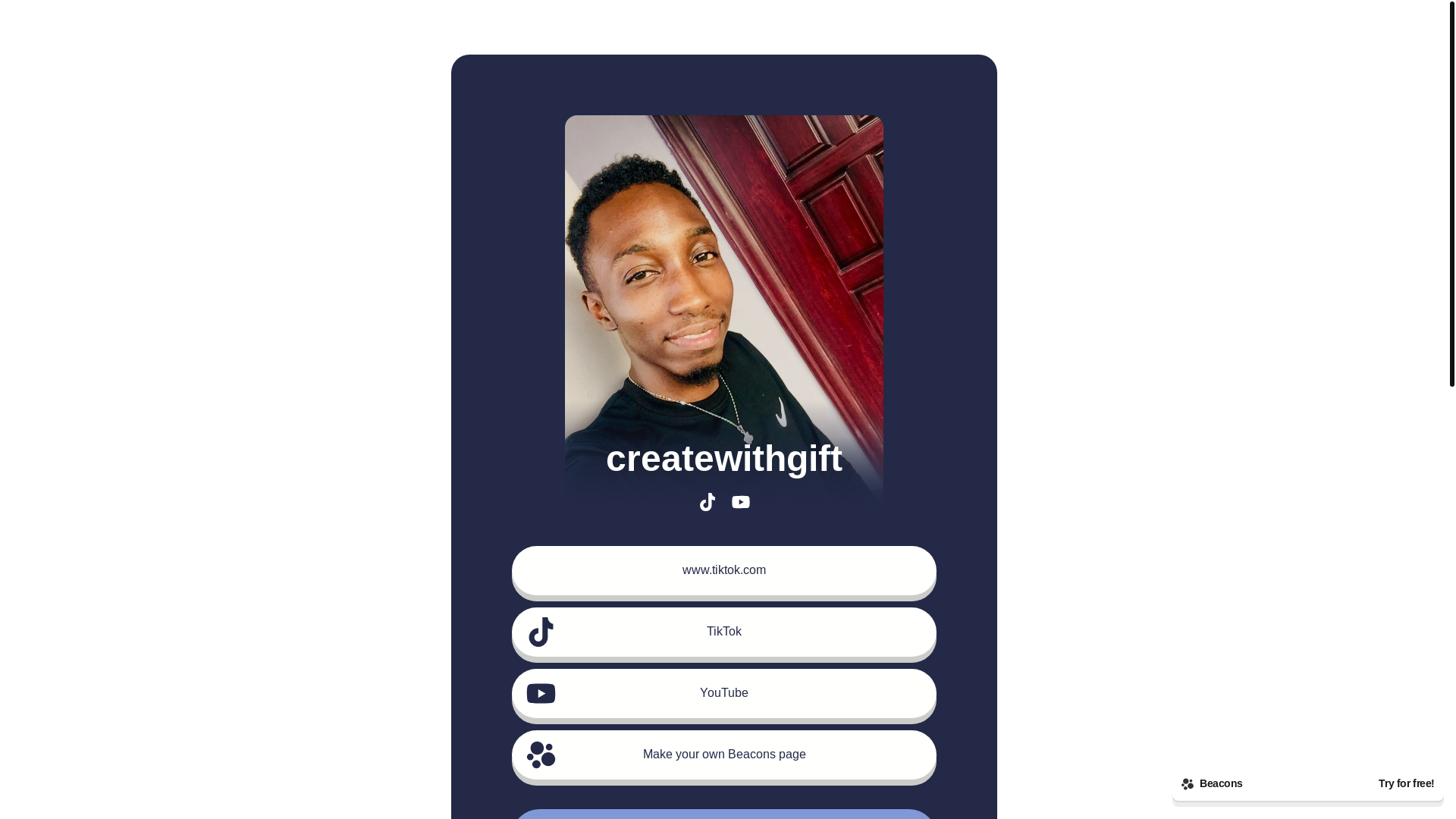 website screenshot of https://createwithgift.com/