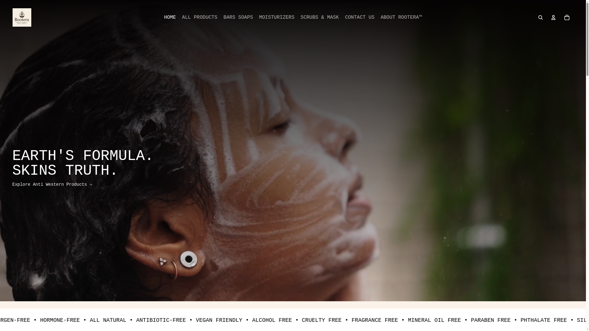 website screenshot of https://rootera.org/