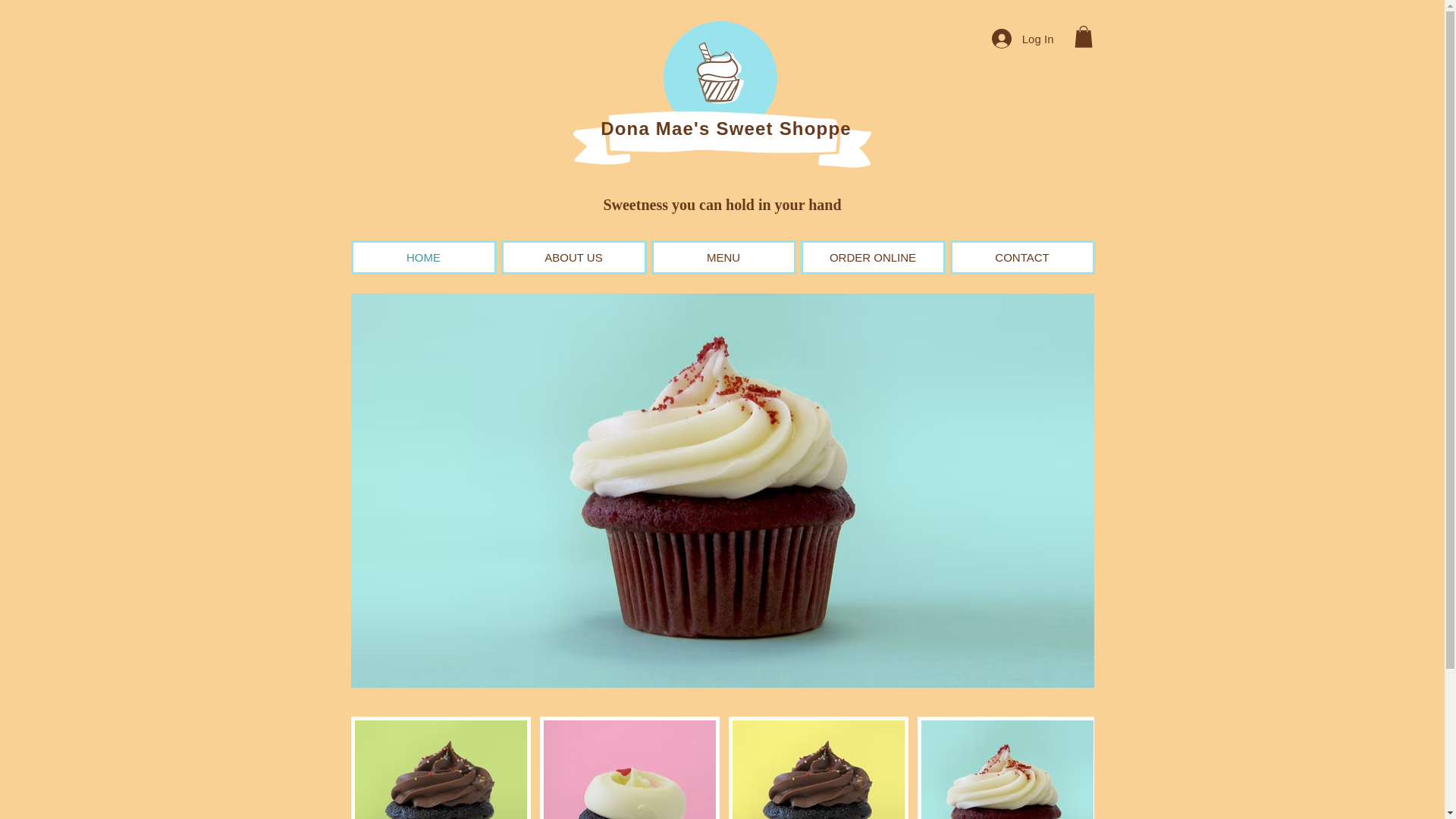 website screenshot of https://donamaessweets.com/