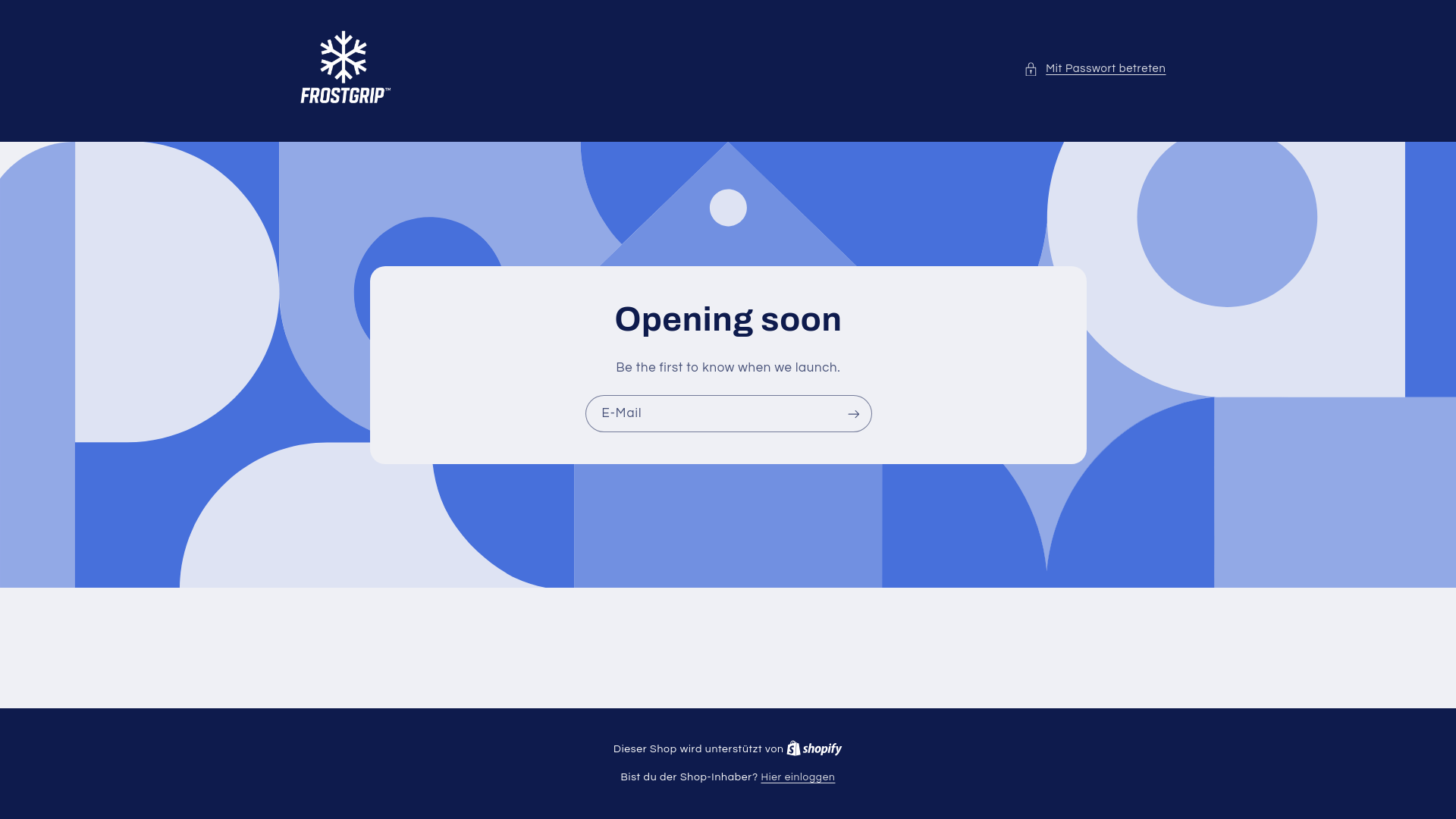 website screenshot of https://frostgrip.shop/